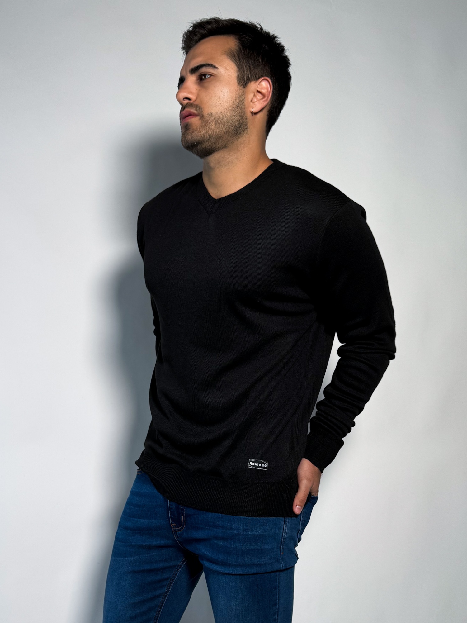 Buzo tejido escote V Amaru