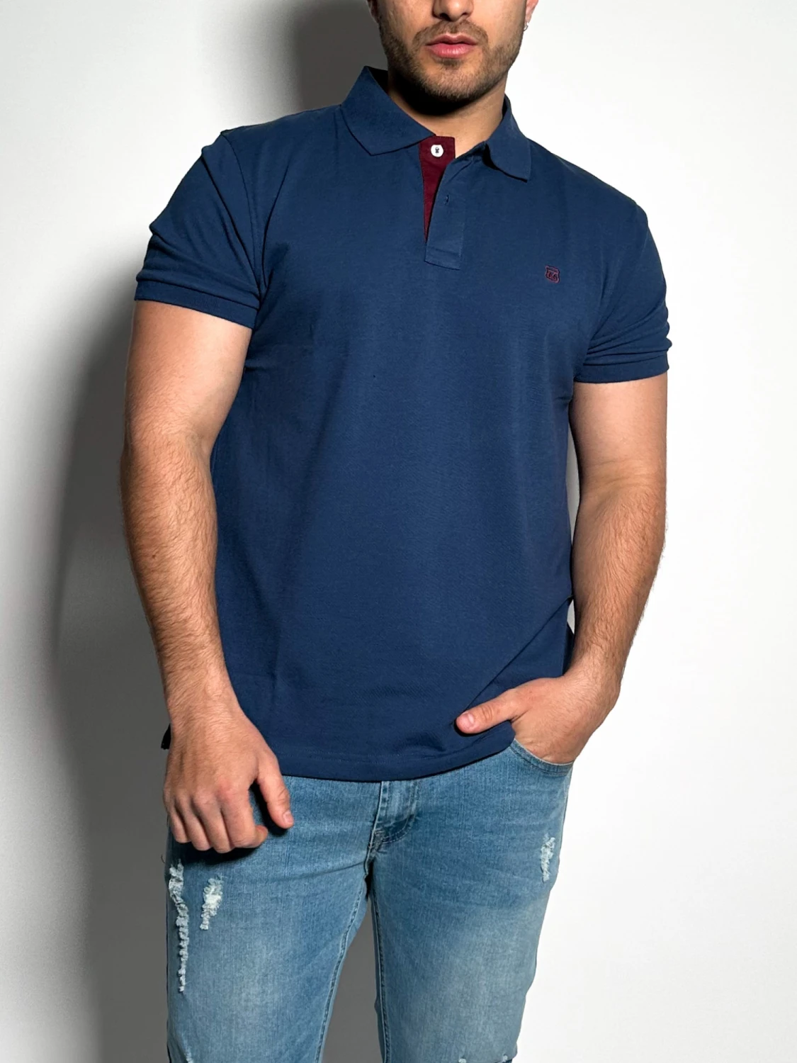 Remera polo pique lisa Lux