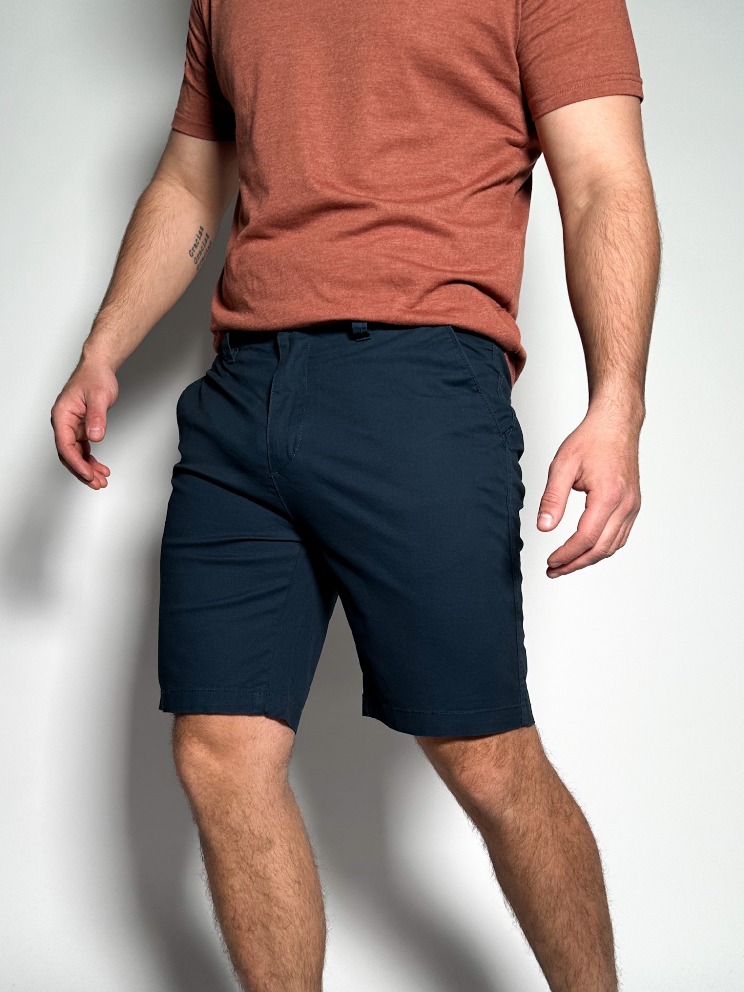 Bermuda corte vestir en gabardina Pekin