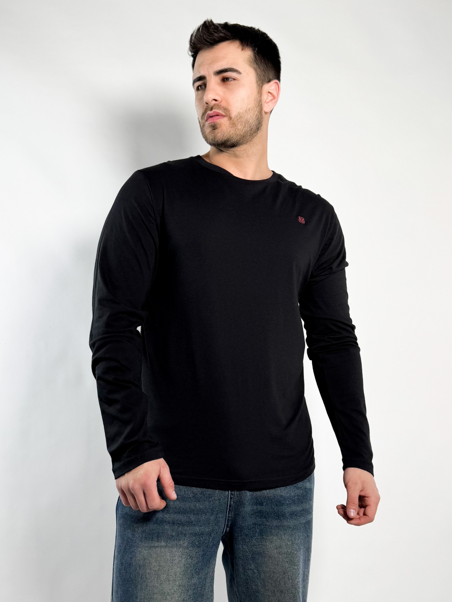 Remera lisa manga larga Barton