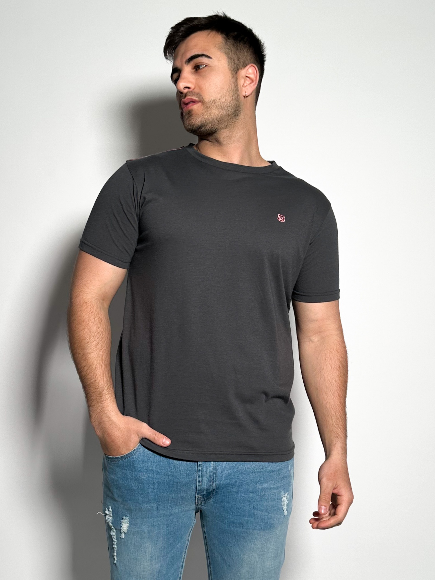 Remera lisa manga corta Timo