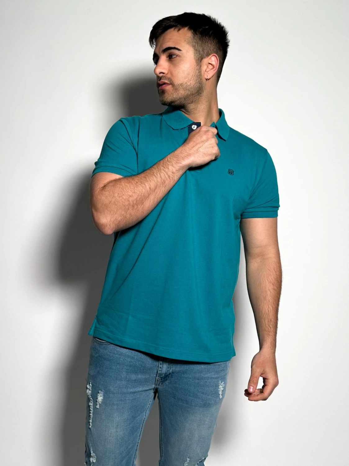 Remera polo pique lisa Lux