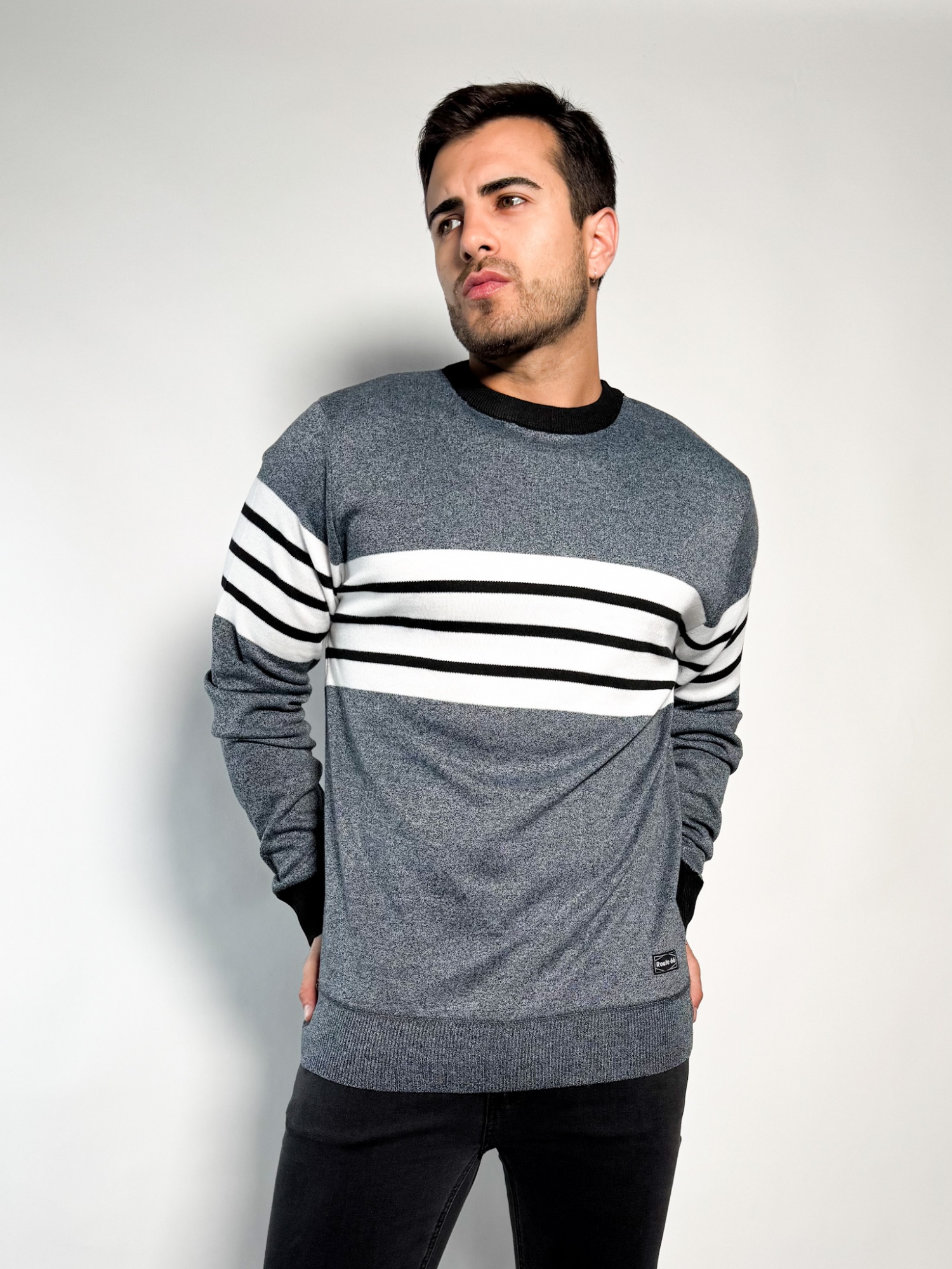 Buzo rayado tejido Paco