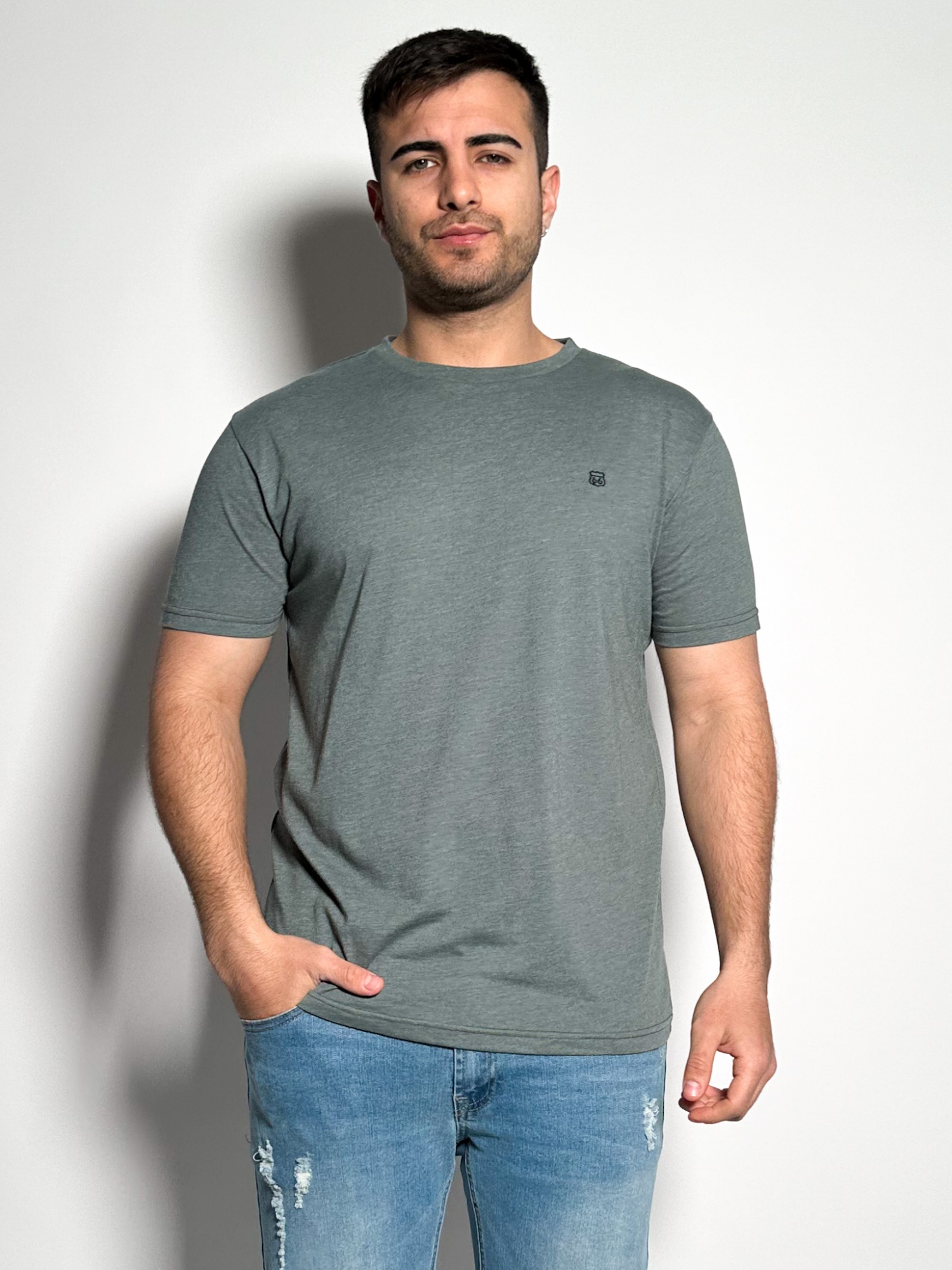 Remera lisa manga corta Timo