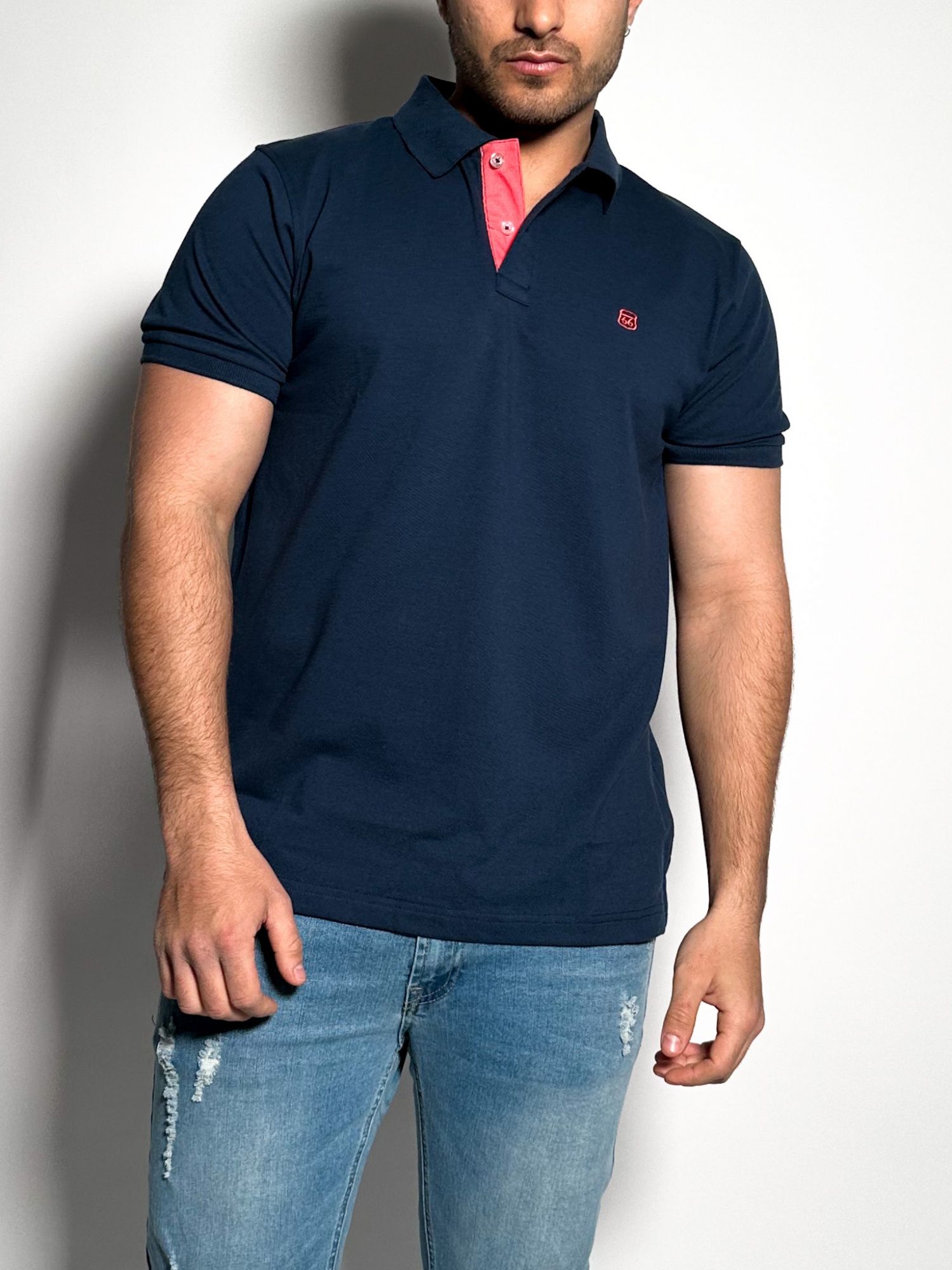 Remera polo pique lisa Lux