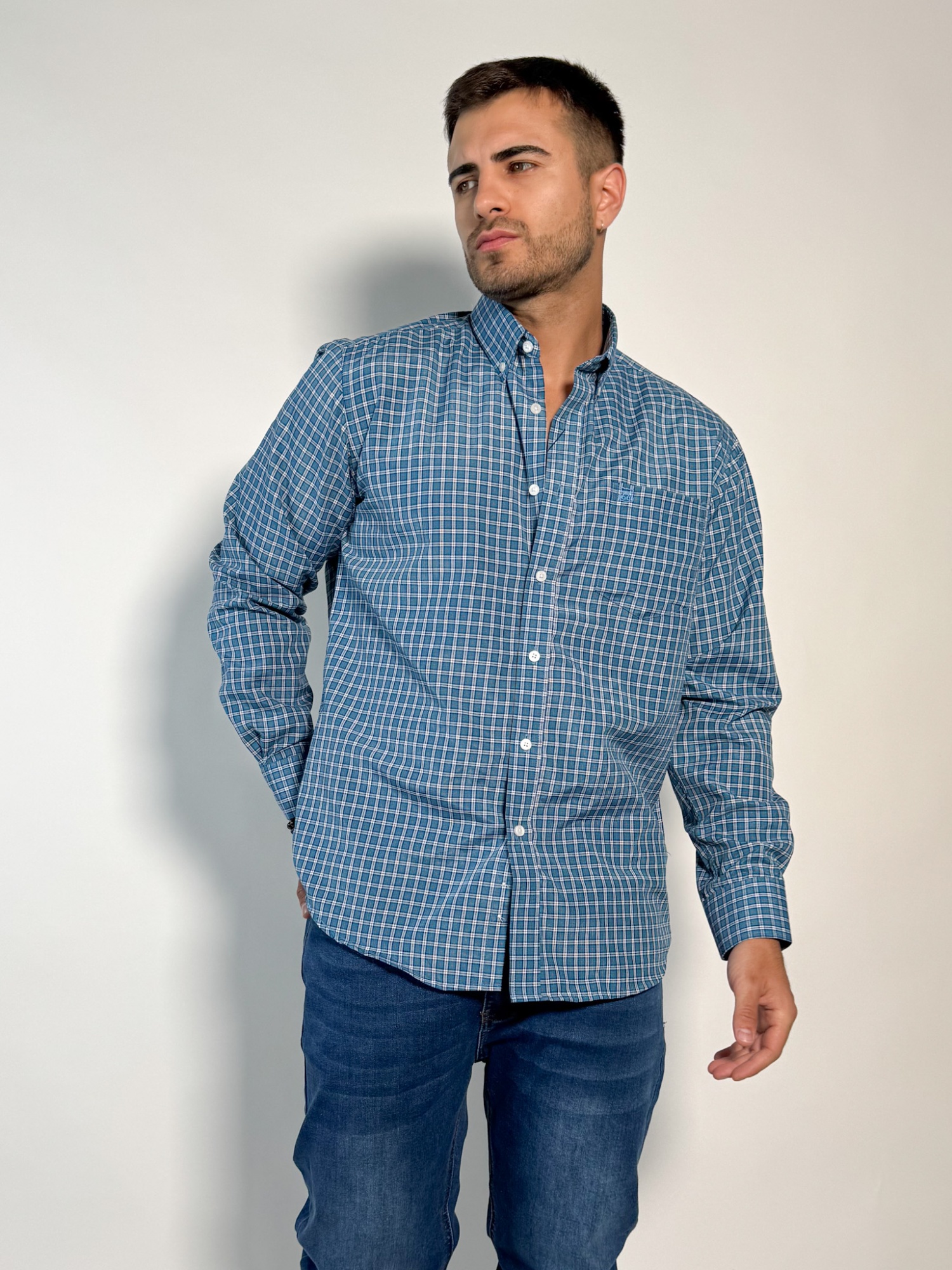 Camisa a cuadros Cronos