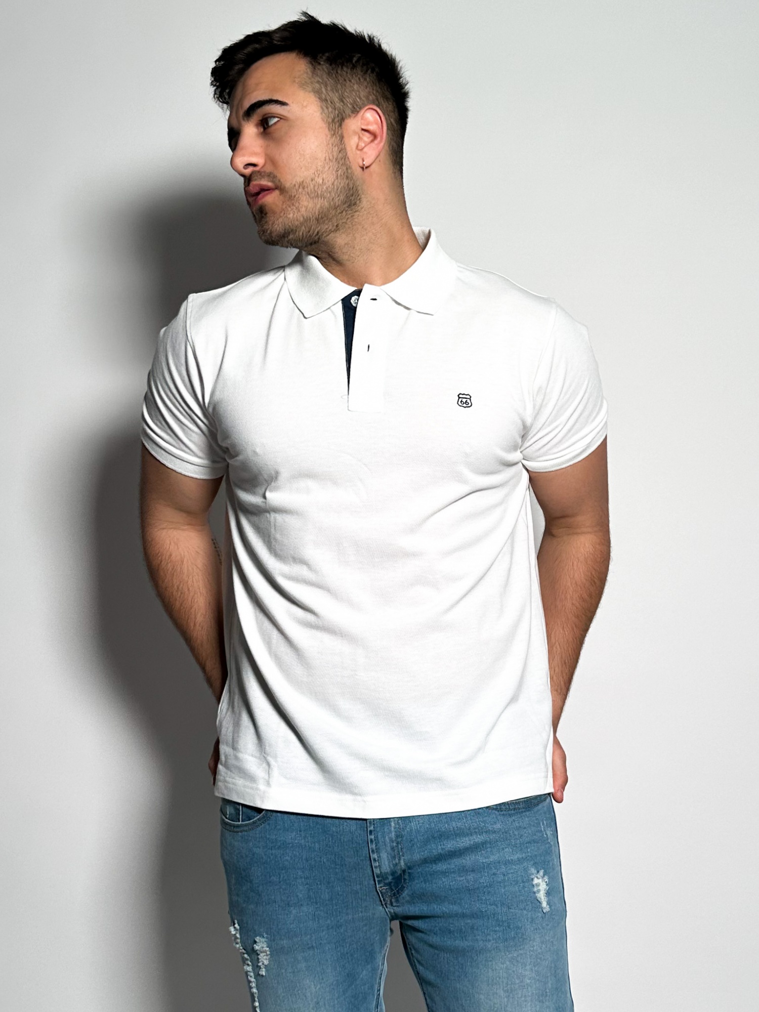 Remera polo pique lisa Lux