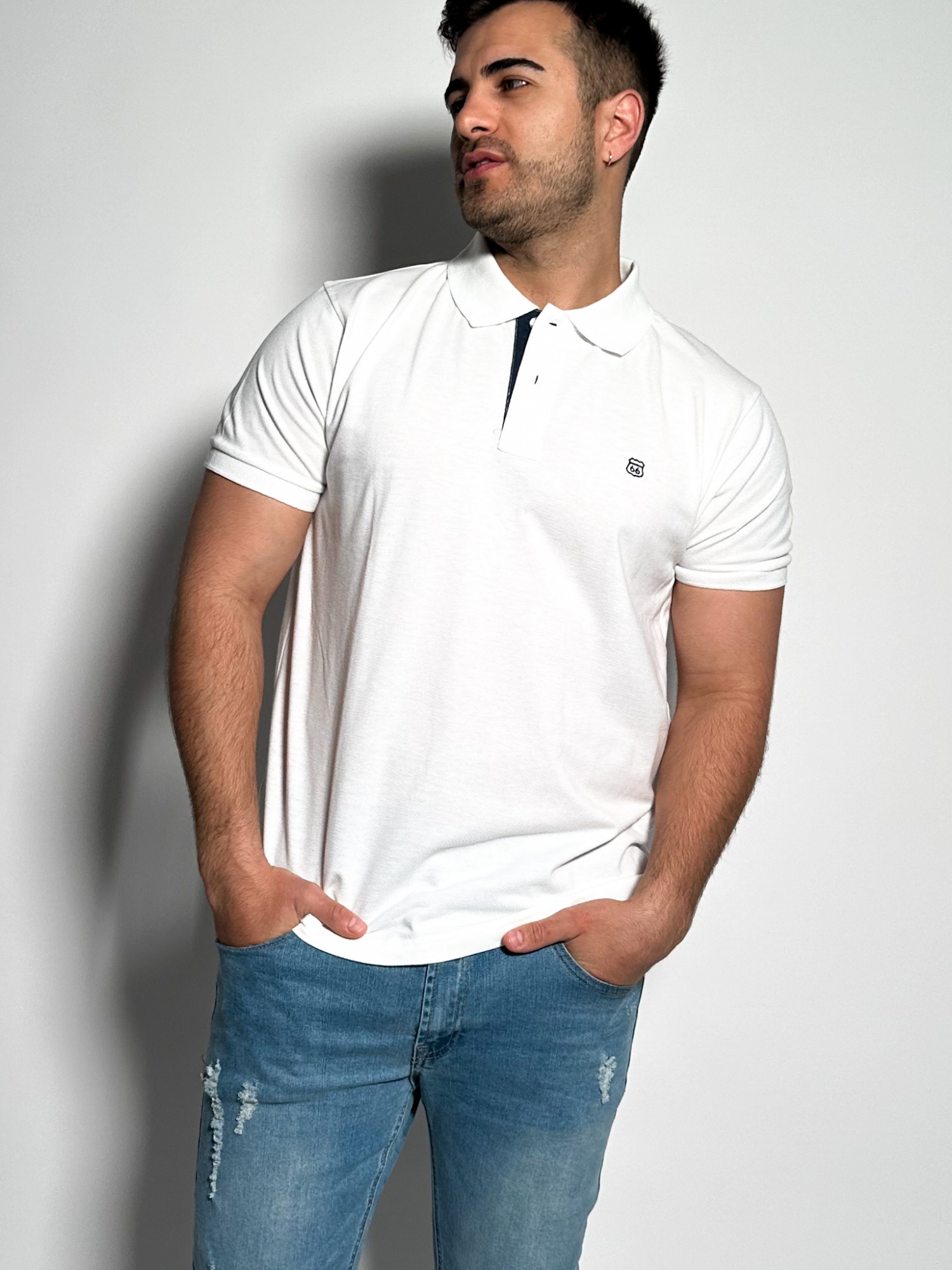 Remera polo pique lisa Lux
