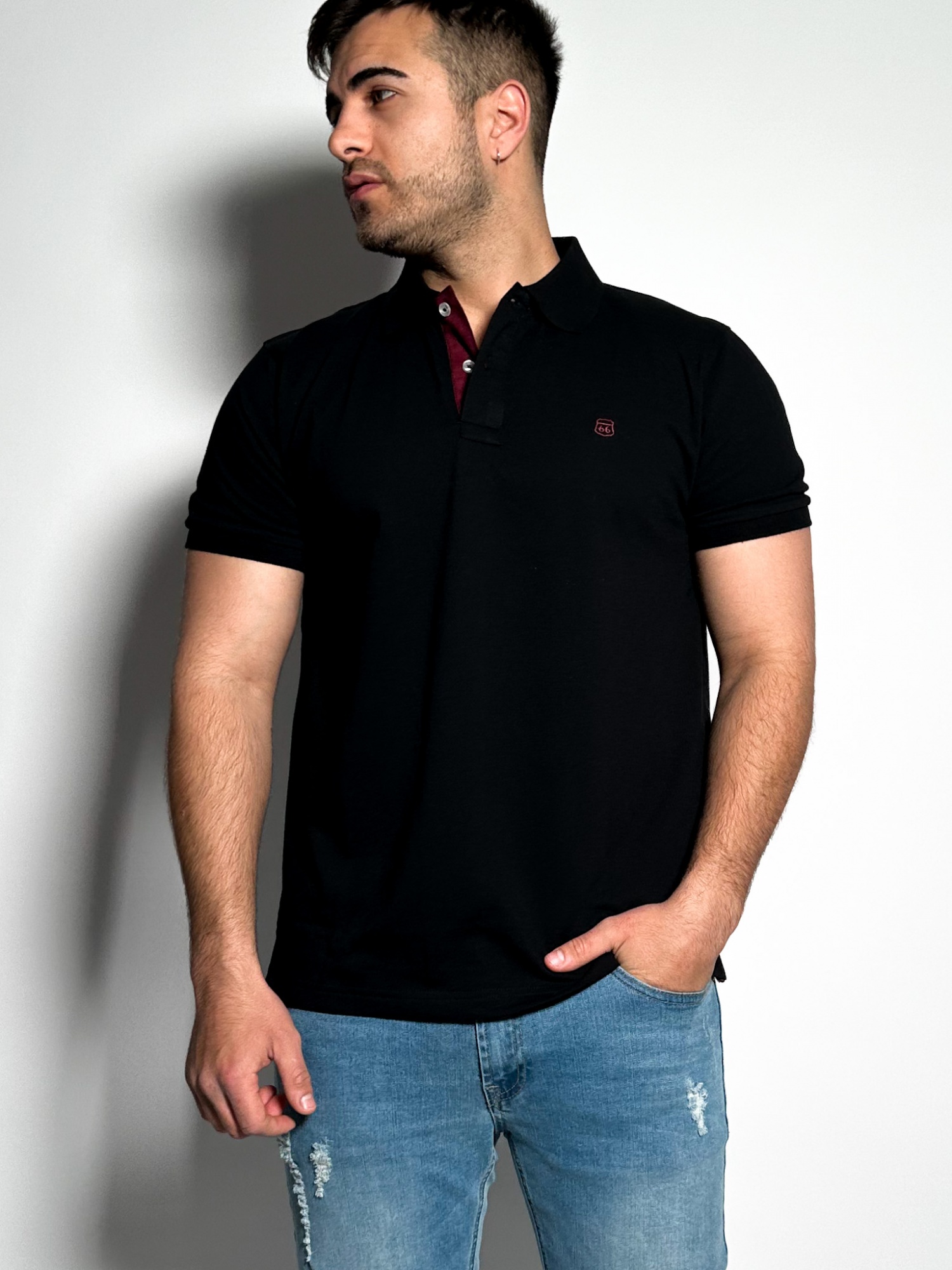 Remera polo pique lisa Lux