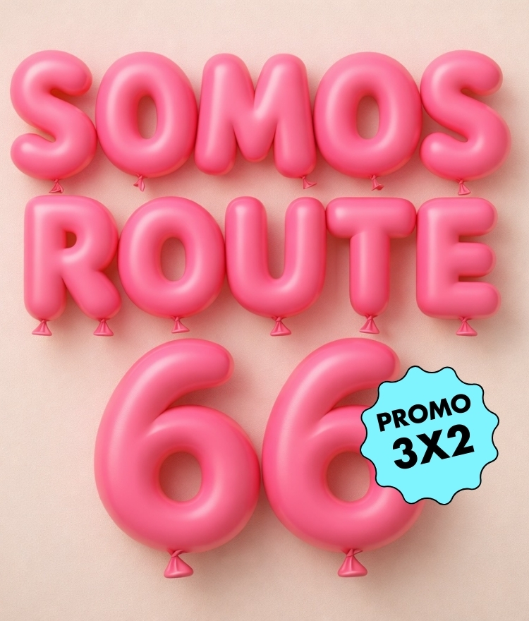 ROUTE 66 Llevá 3, pagá sólo 2!