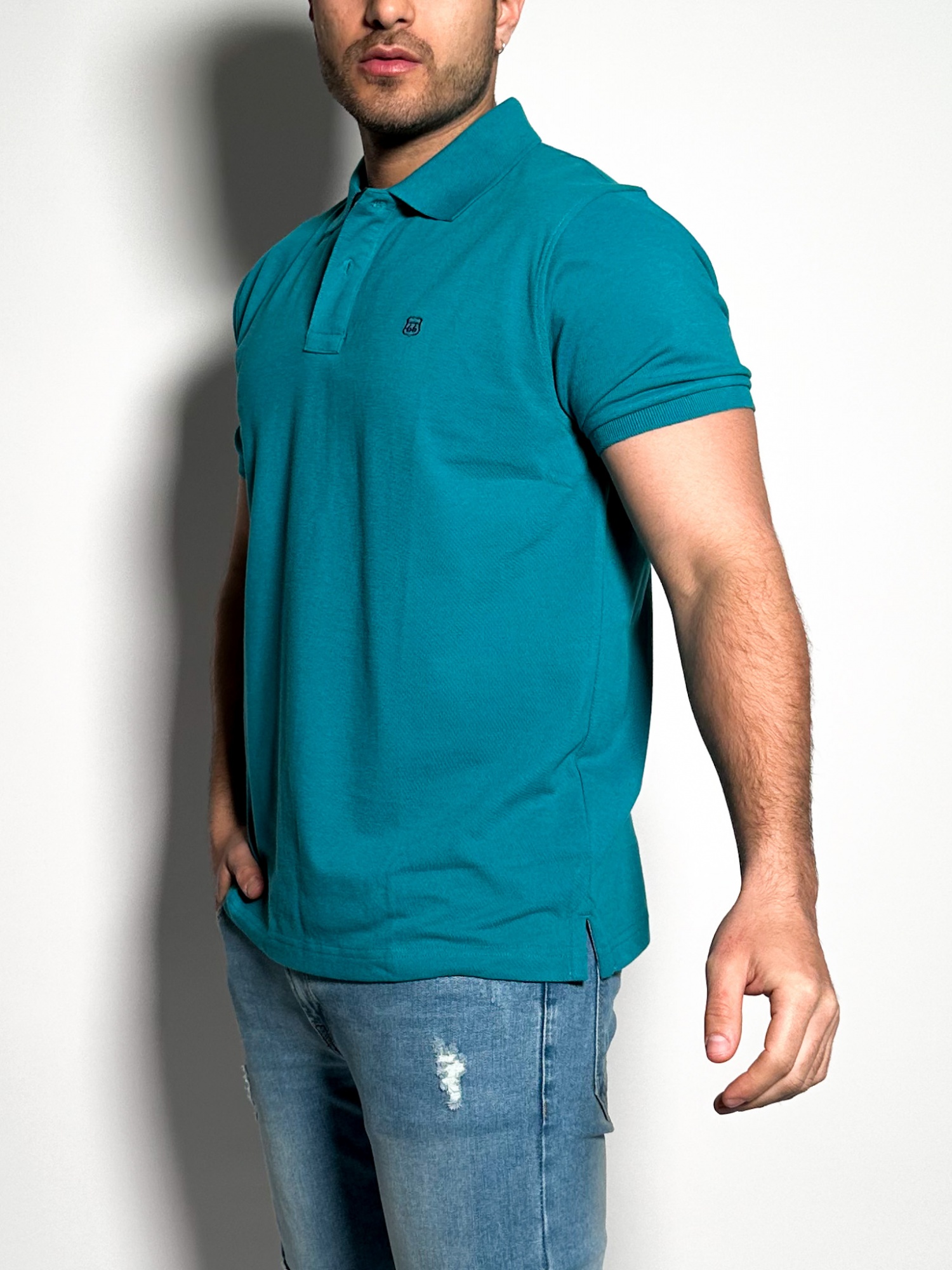 Remera polo pique lisa Lux