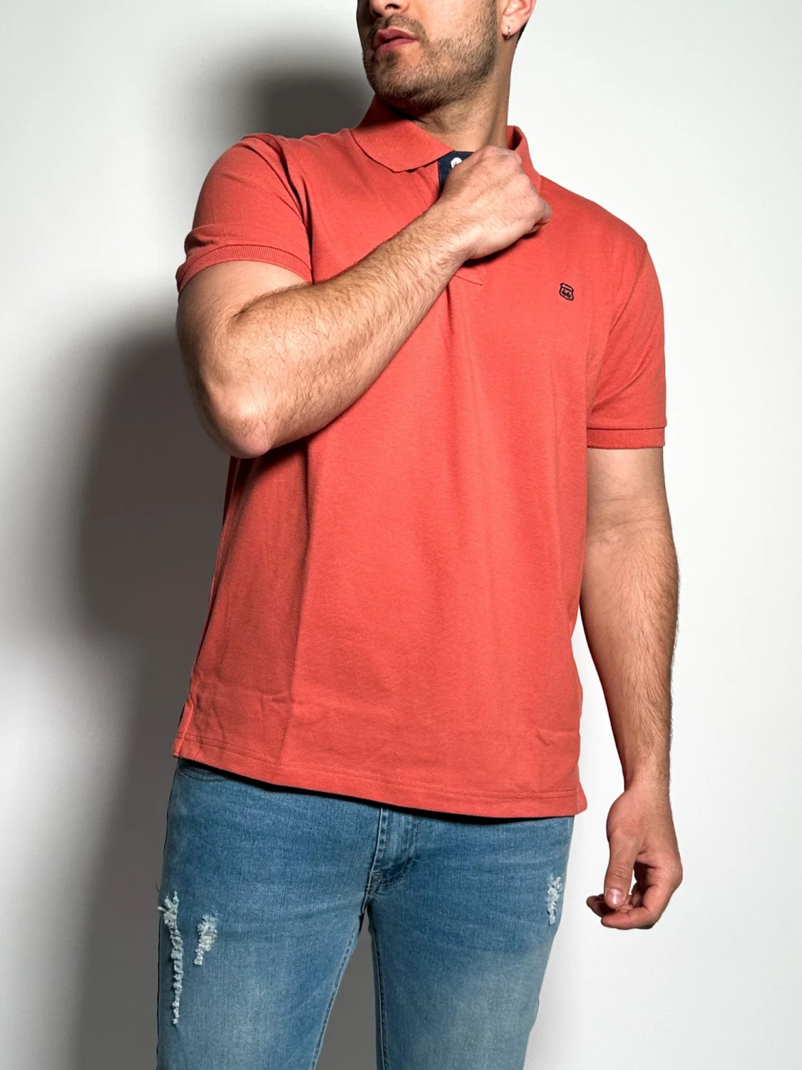 Remera polo pique lisa Lux