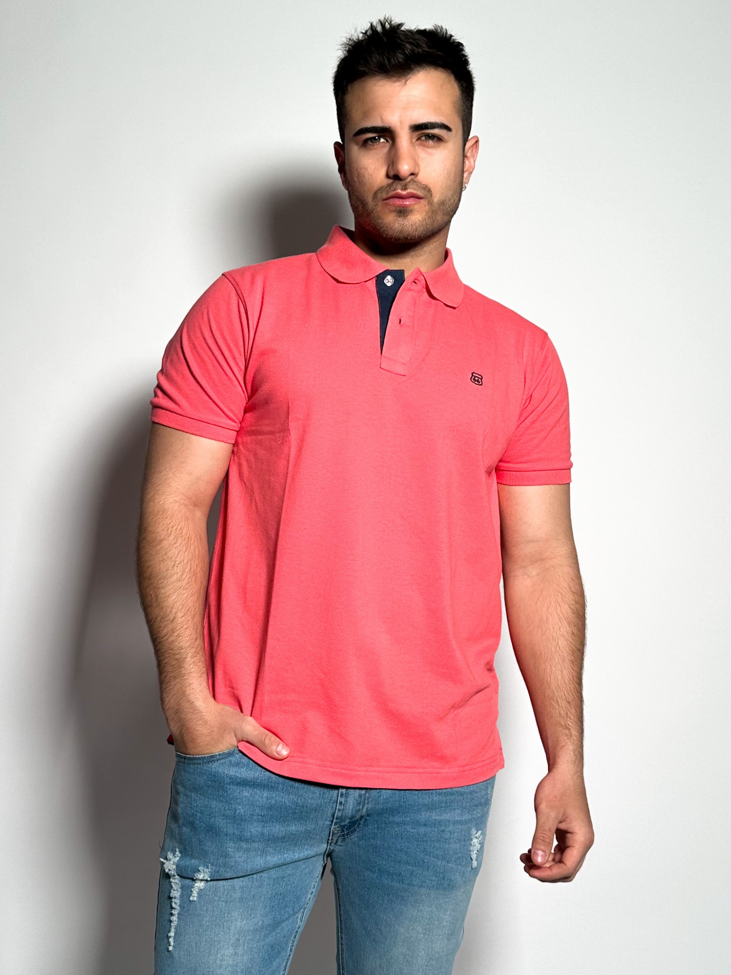 Remera polo pique lisa Lux