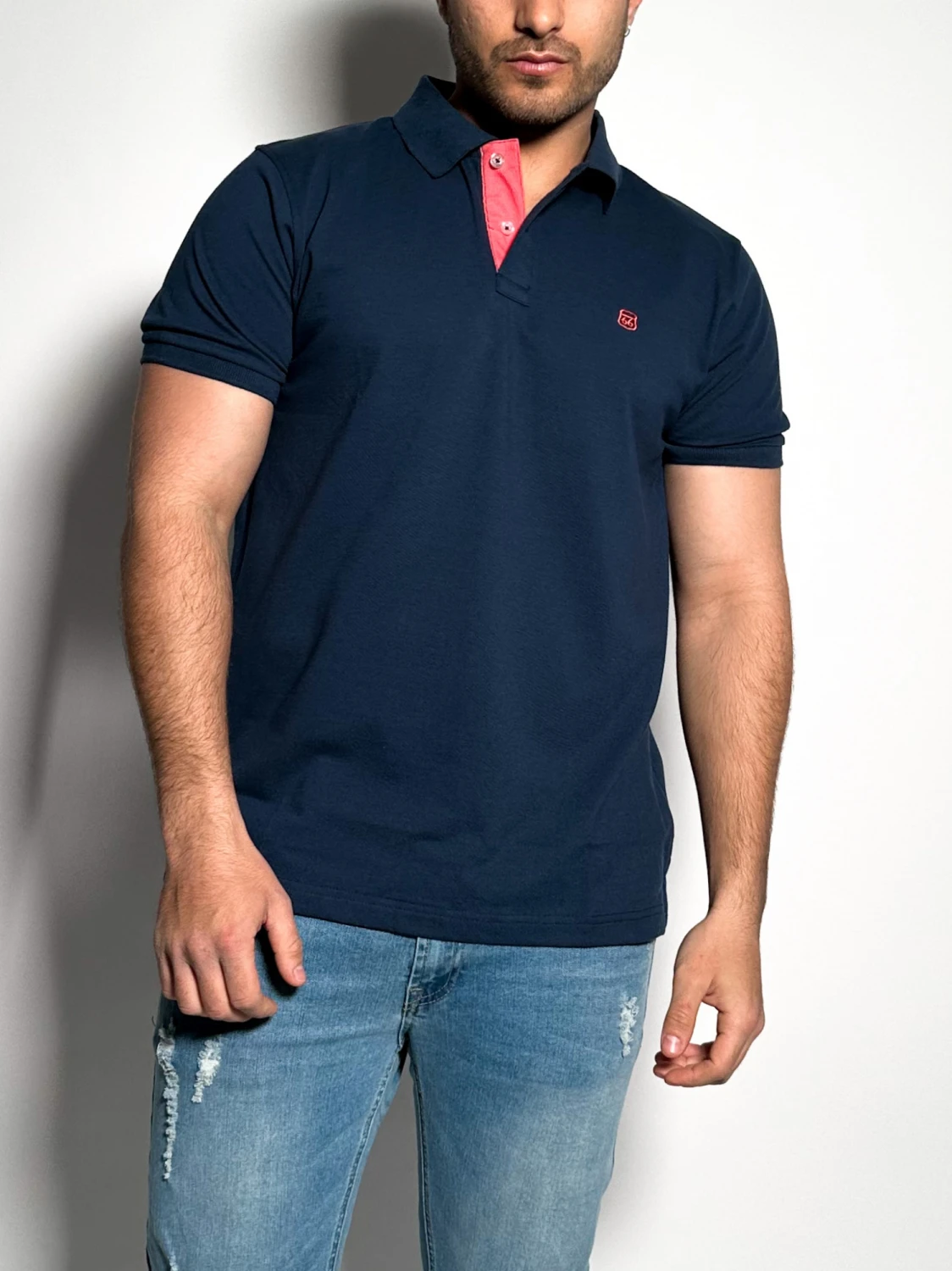 Remera polo pique lisa Lux