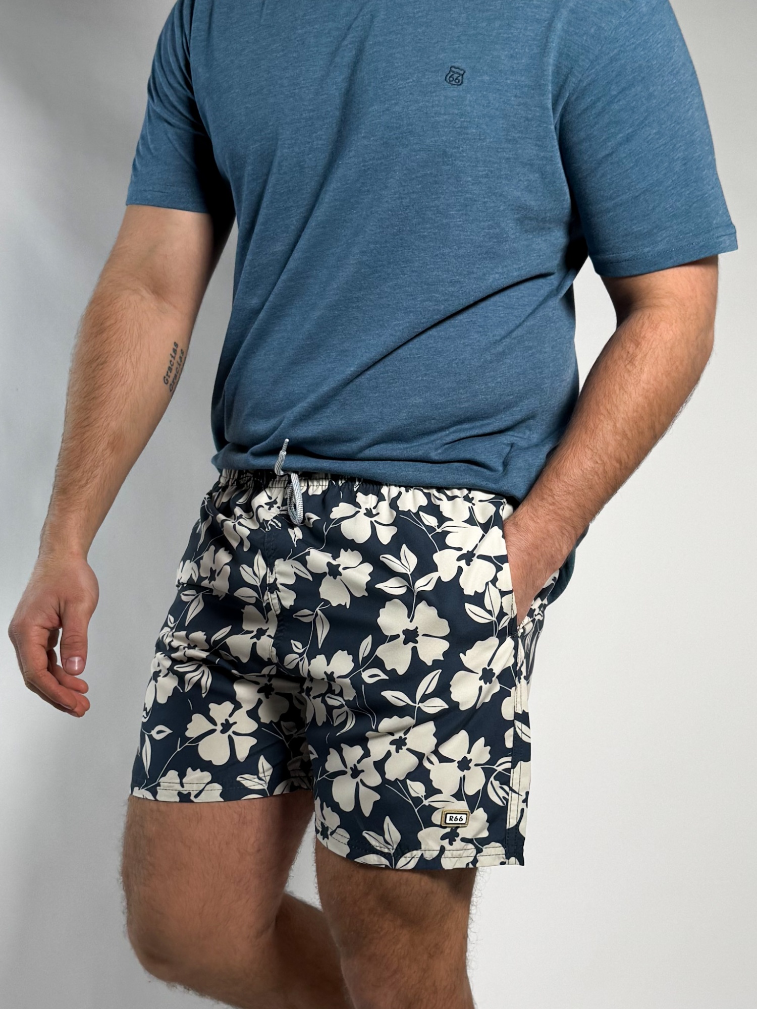 Short de baño estampado Aviles