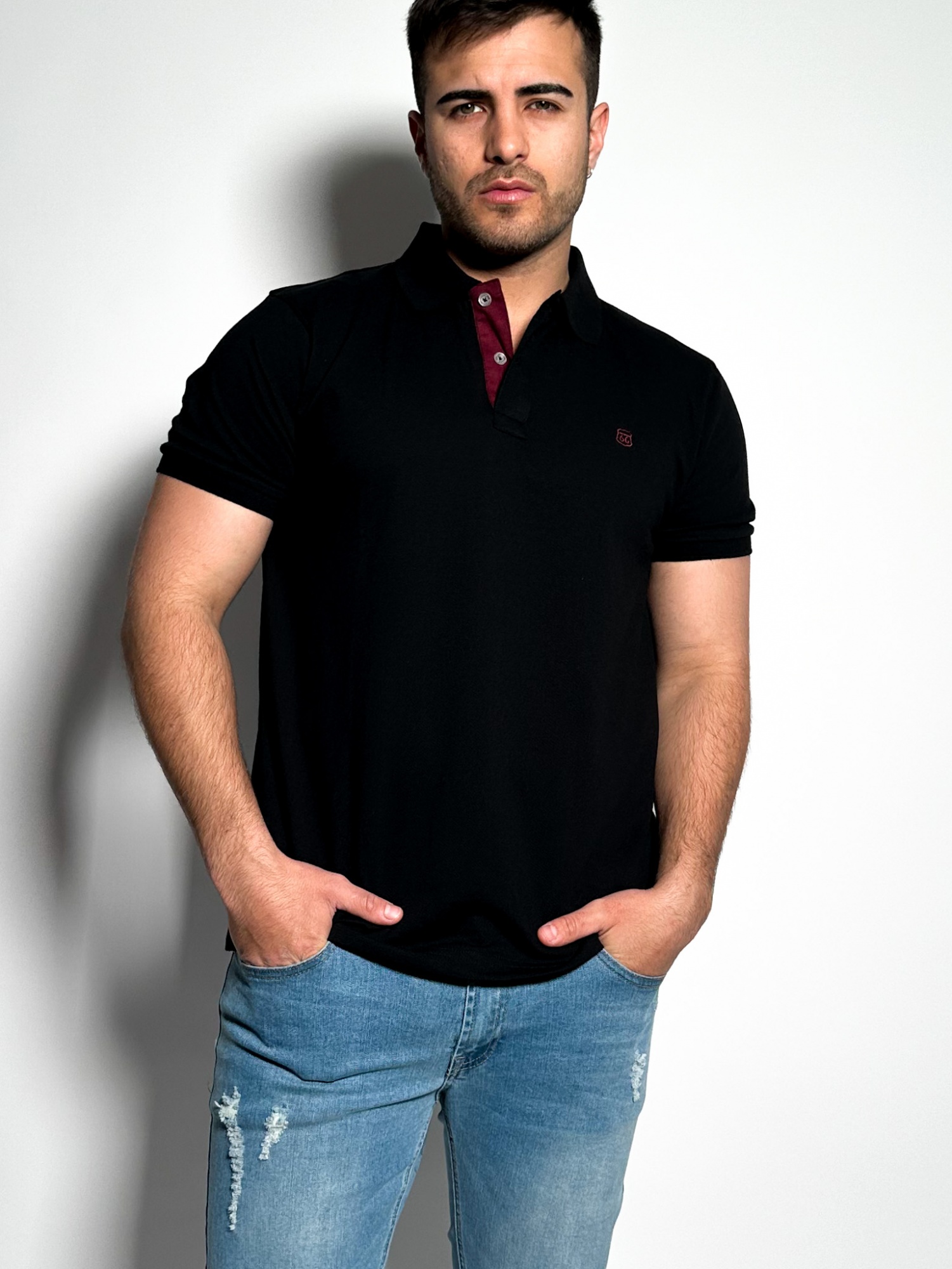 Remera polo pique lisa Lux