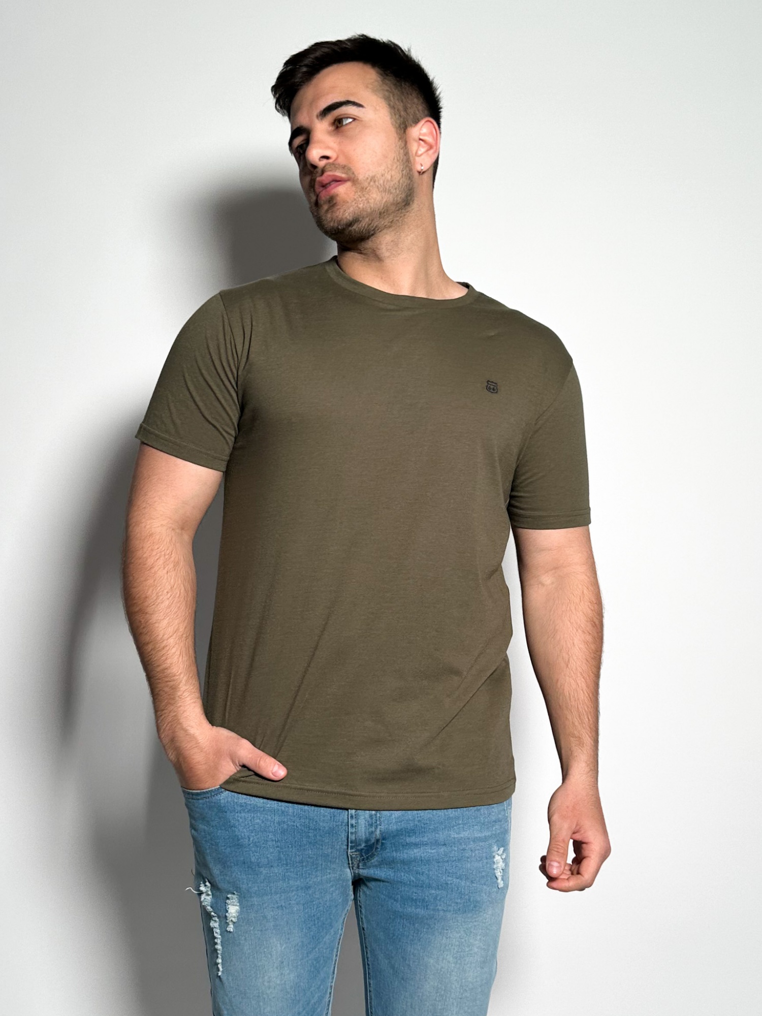 Remera lisa manga corta Timo