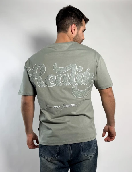 Remera oversize con estampa con relieve Bal