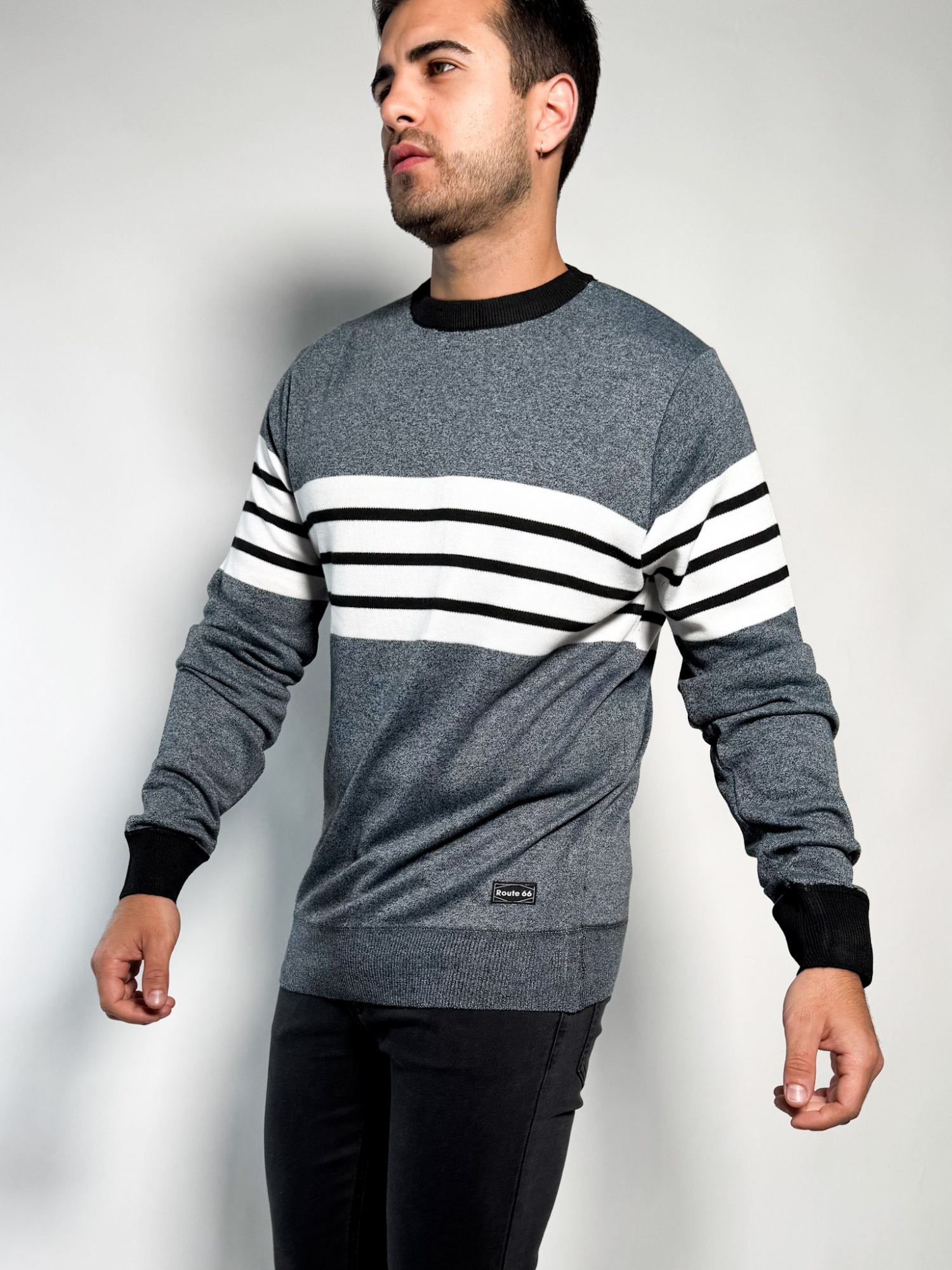 Buzo rayado tejido Paco