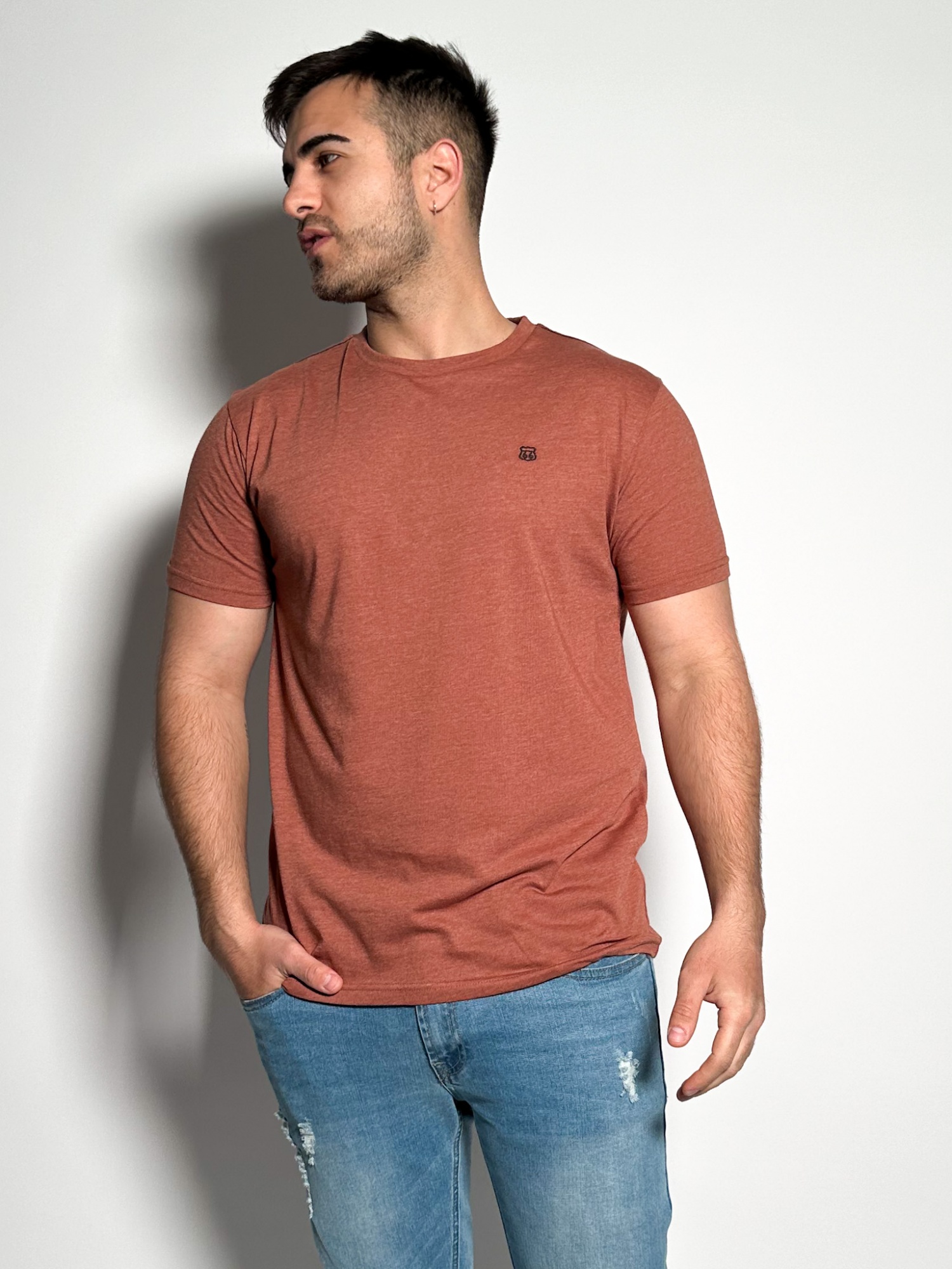 Remera lisa manga corta Timo