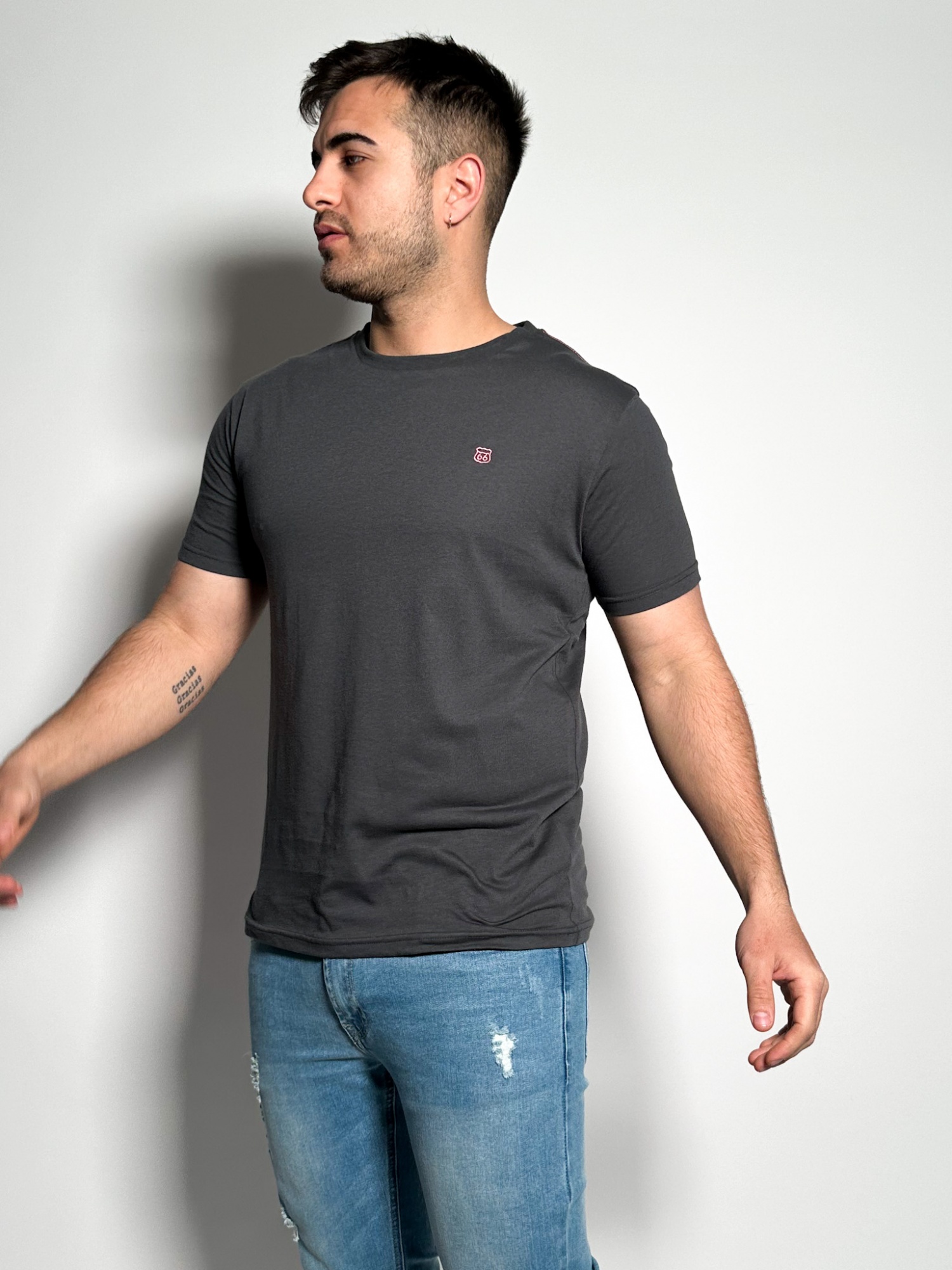 Remera lisa manga corta Timo