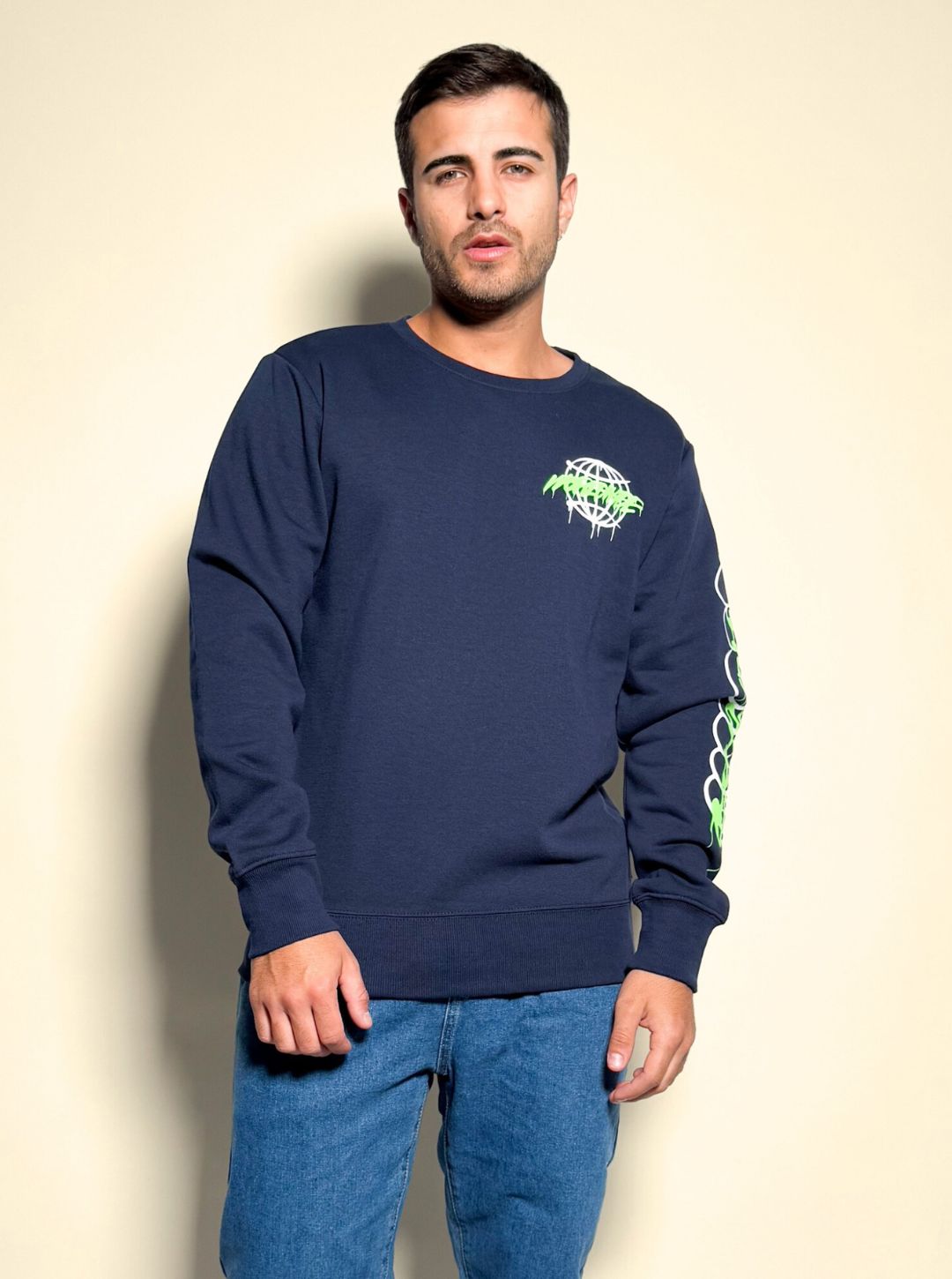 Buzo cuello a la base estampado Rami 