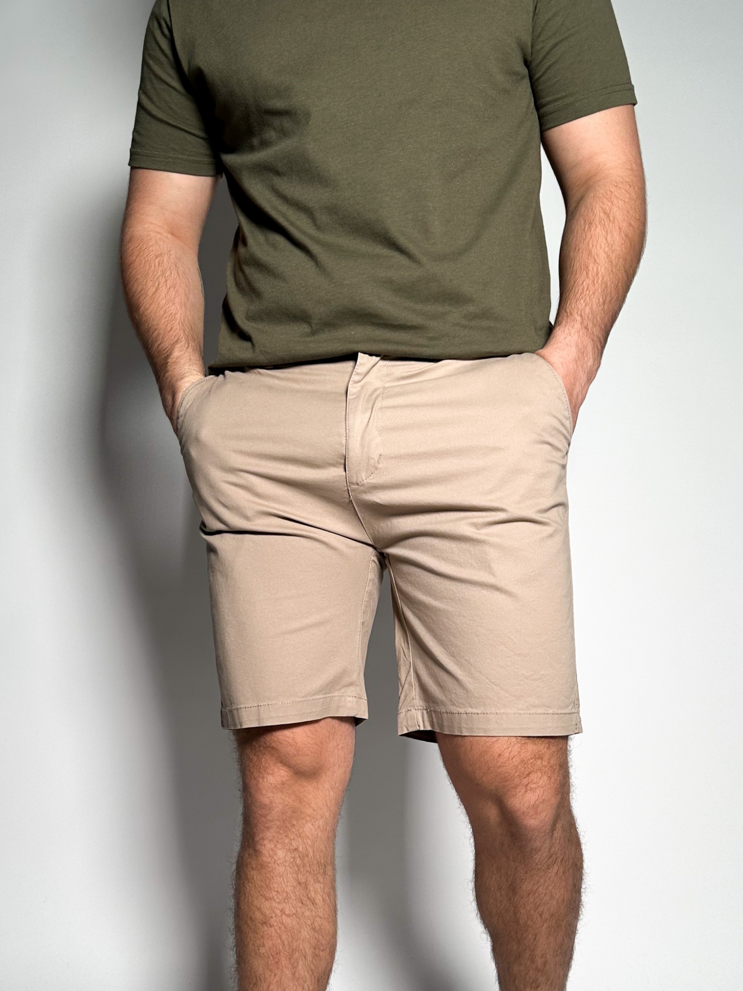 Bermuda corte vestir en gabardina Pekin