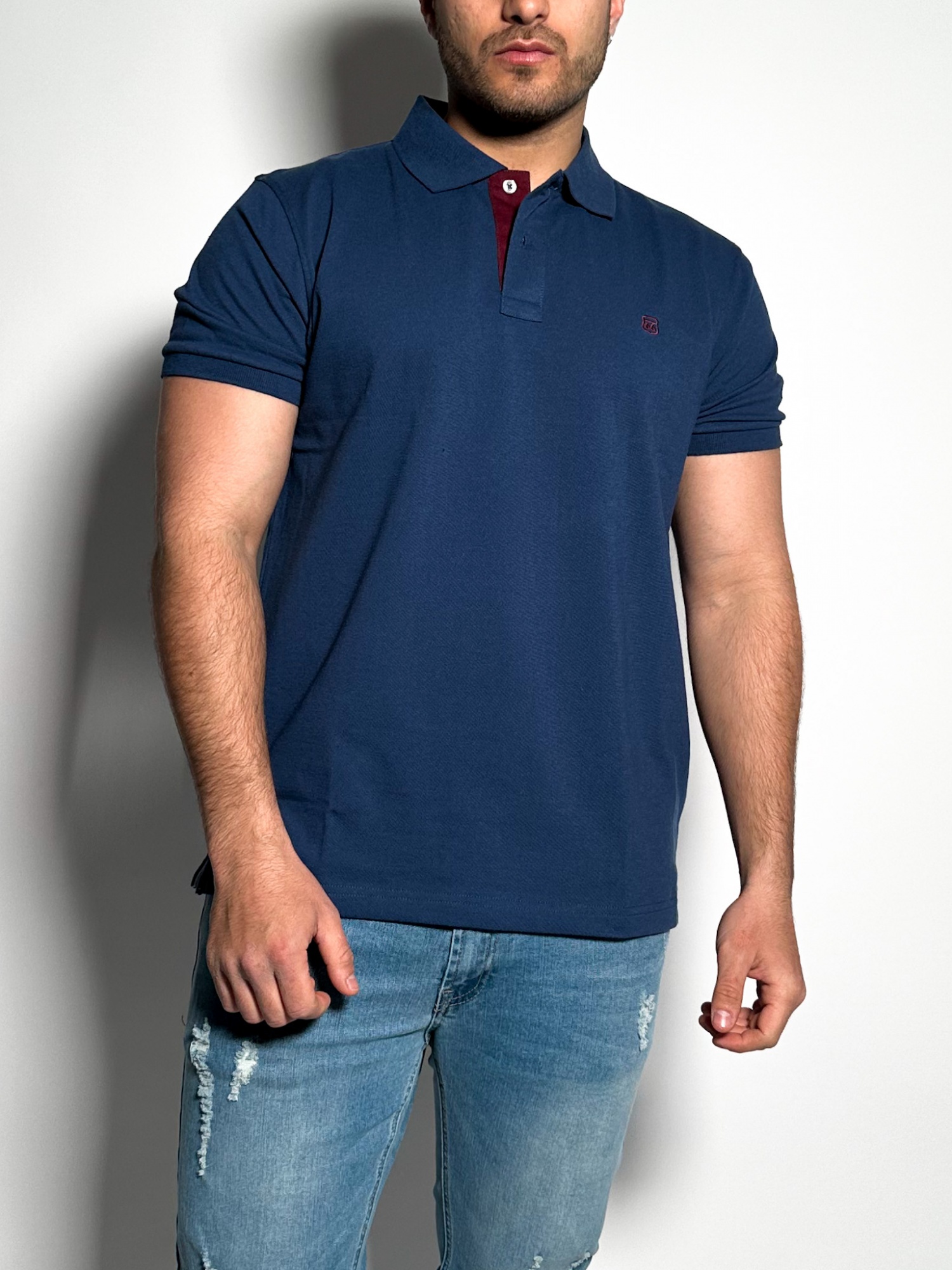 Remera polo pique lisa Lux