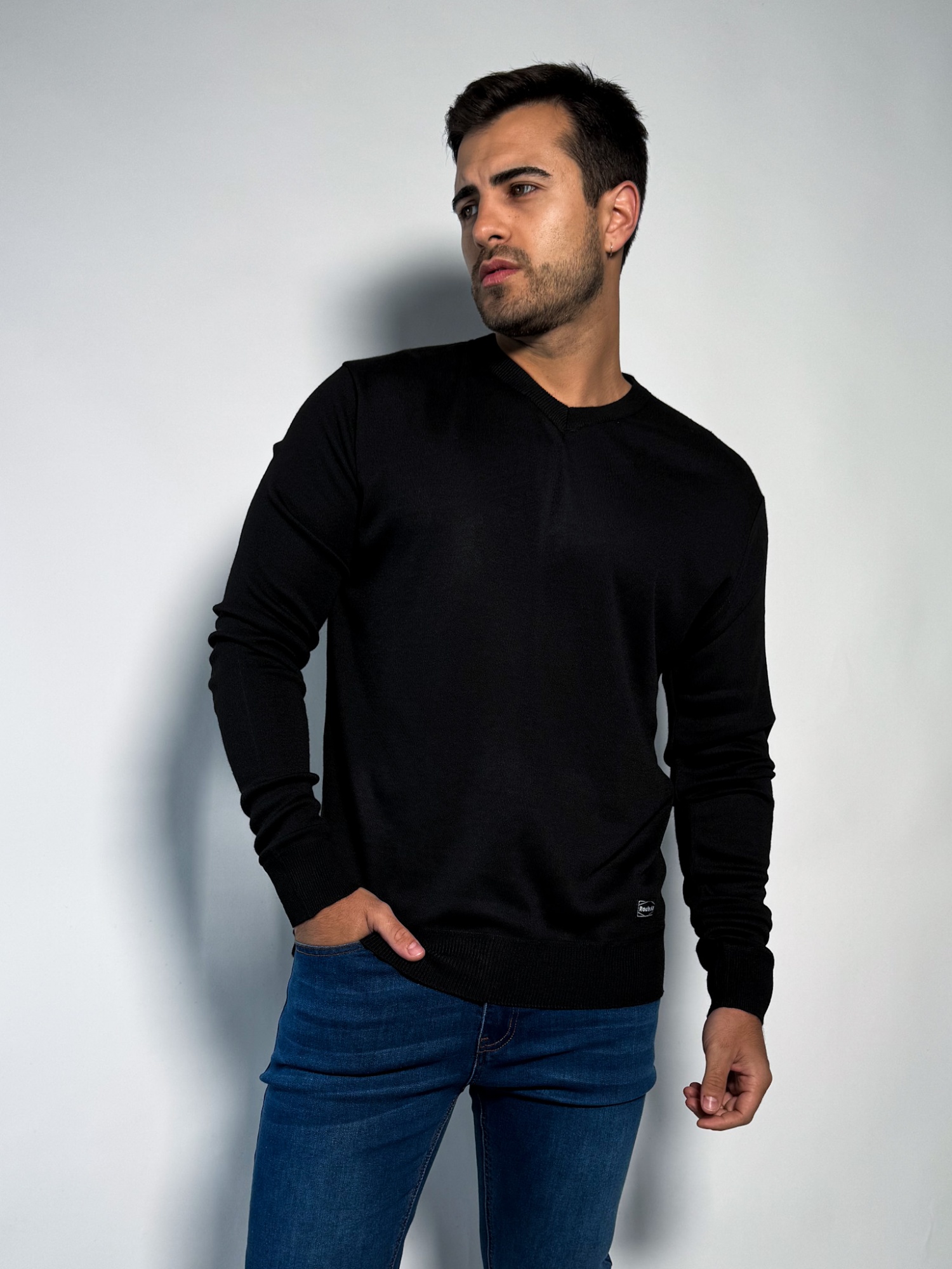 Buzo tejido escote V Amaru