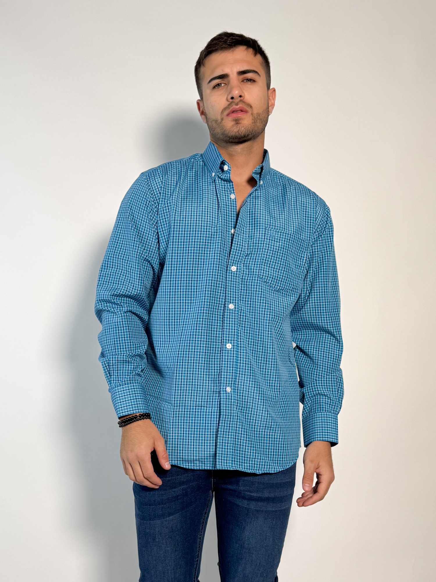 Camisa a cuadros Perseo