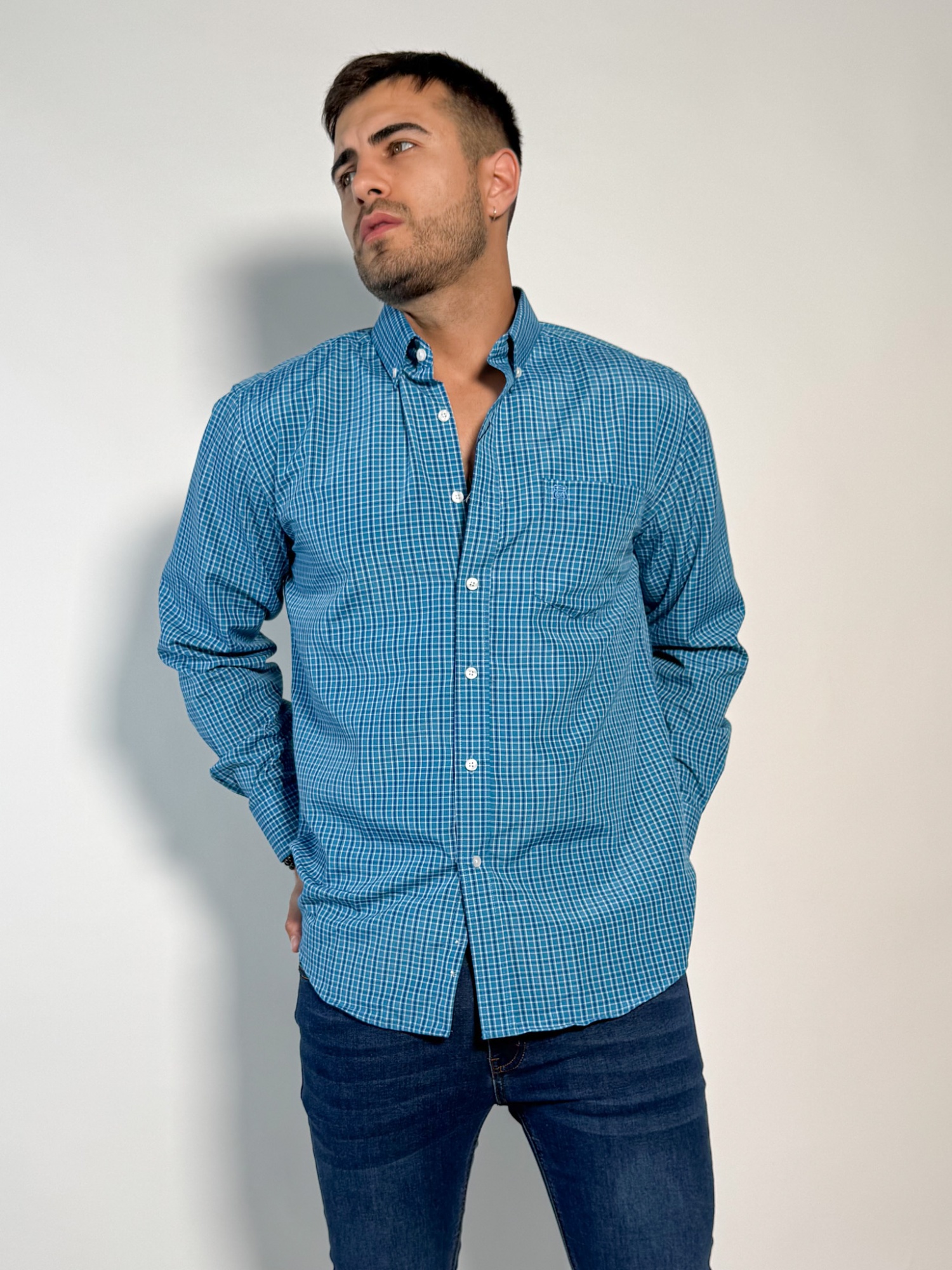 Camisa a cuadros Perseo