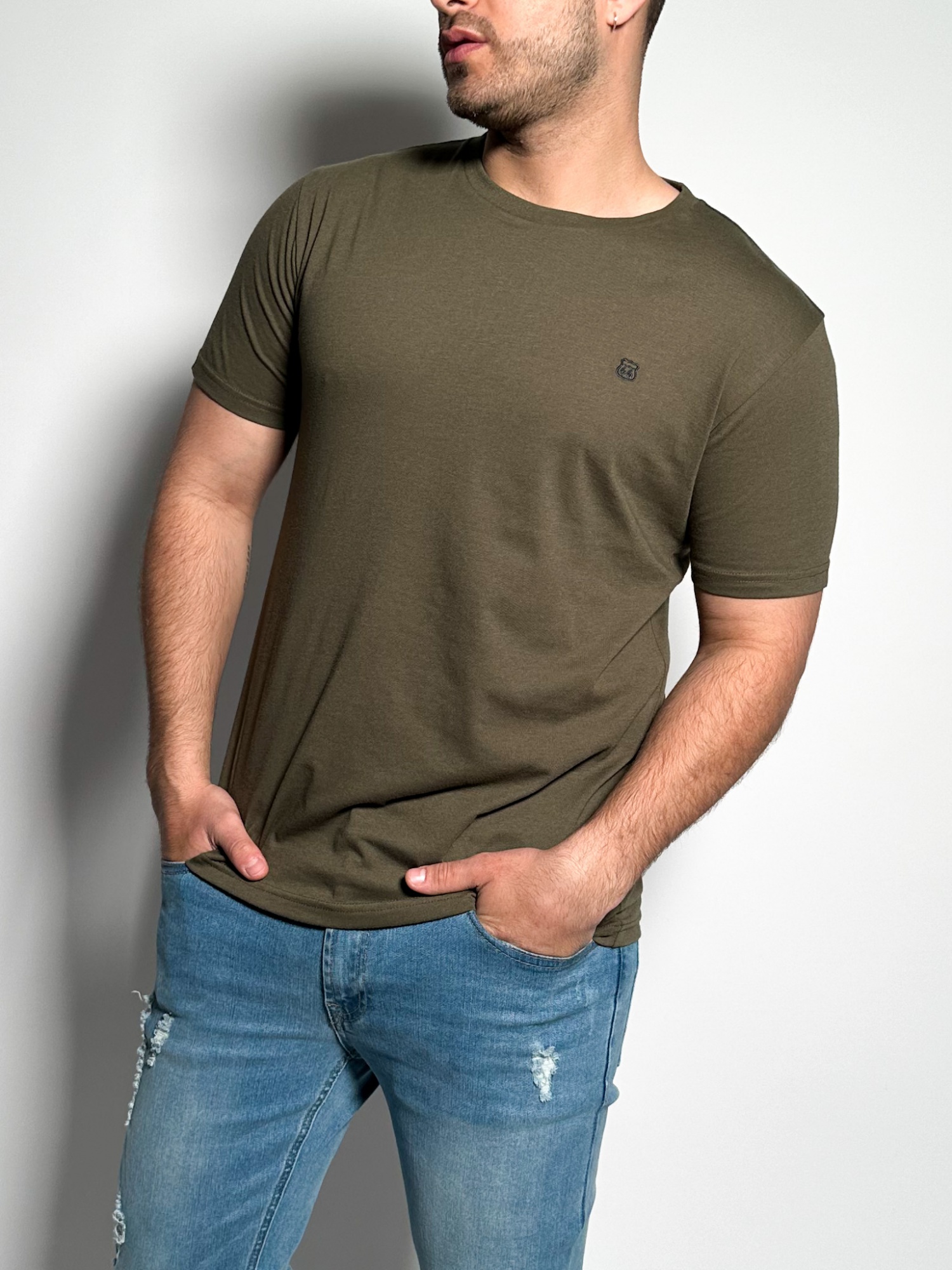 Remera lisa manga corta Timo