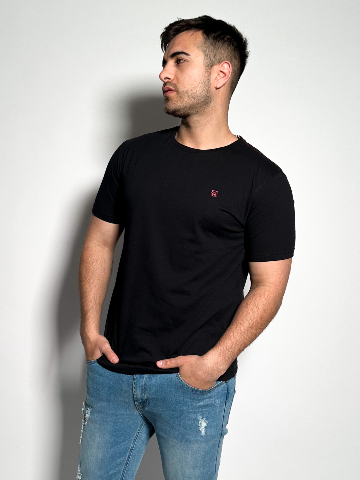 Remera lisa manga corta Timo