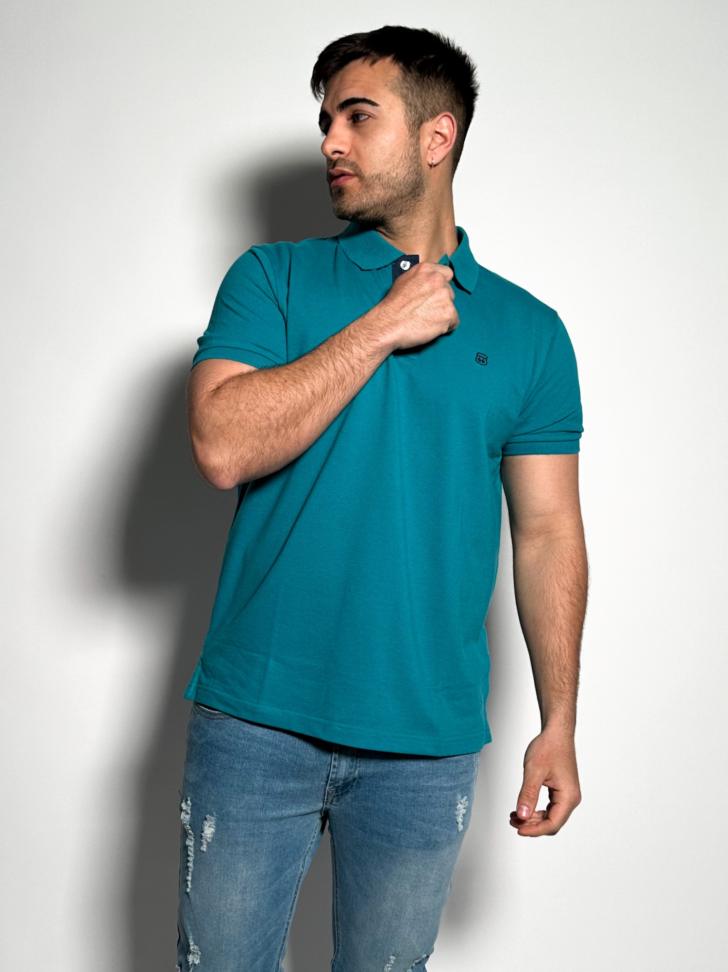 Remera polo pique lisa Lux