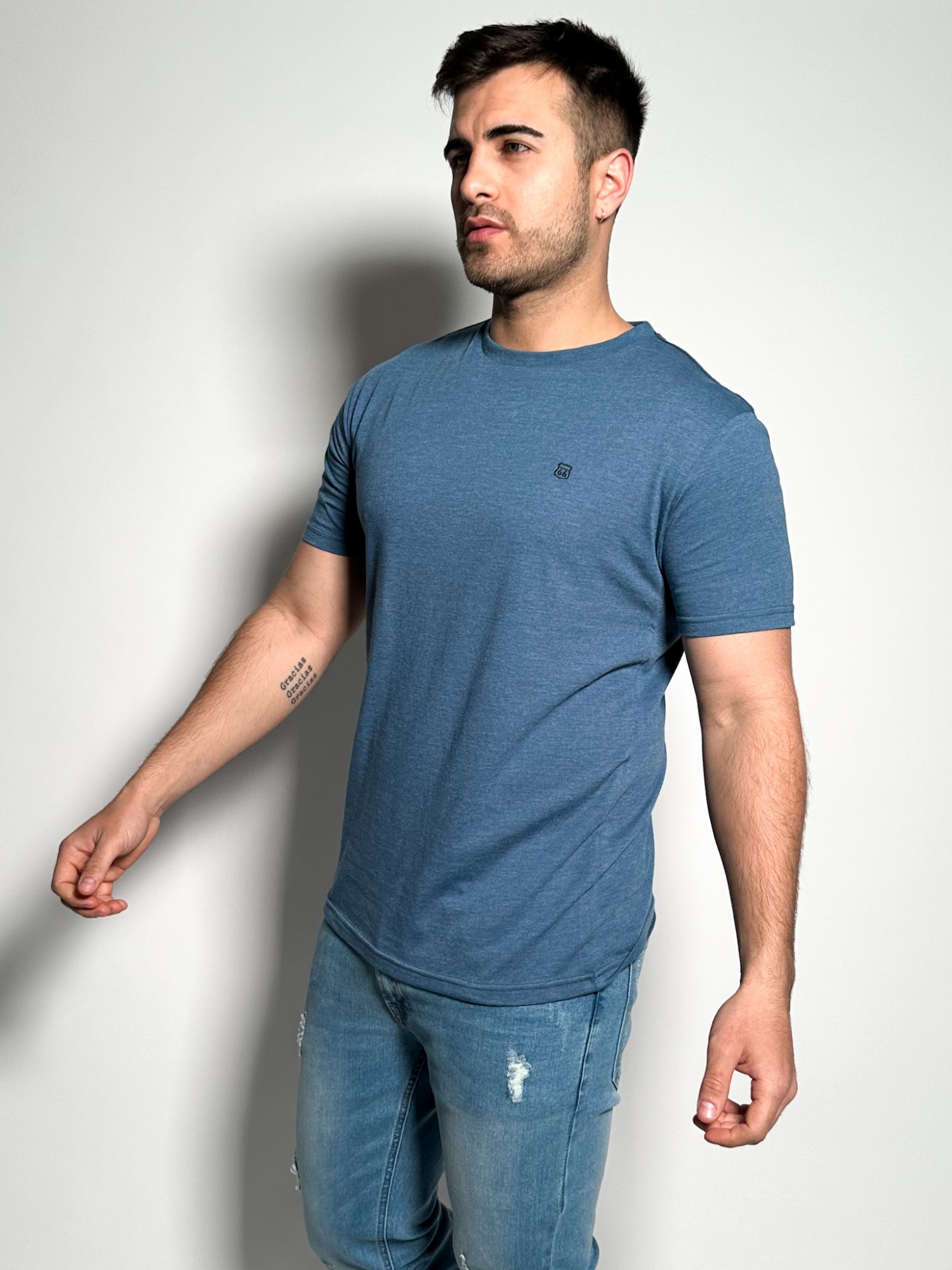 Remera lisa manga corta Timo