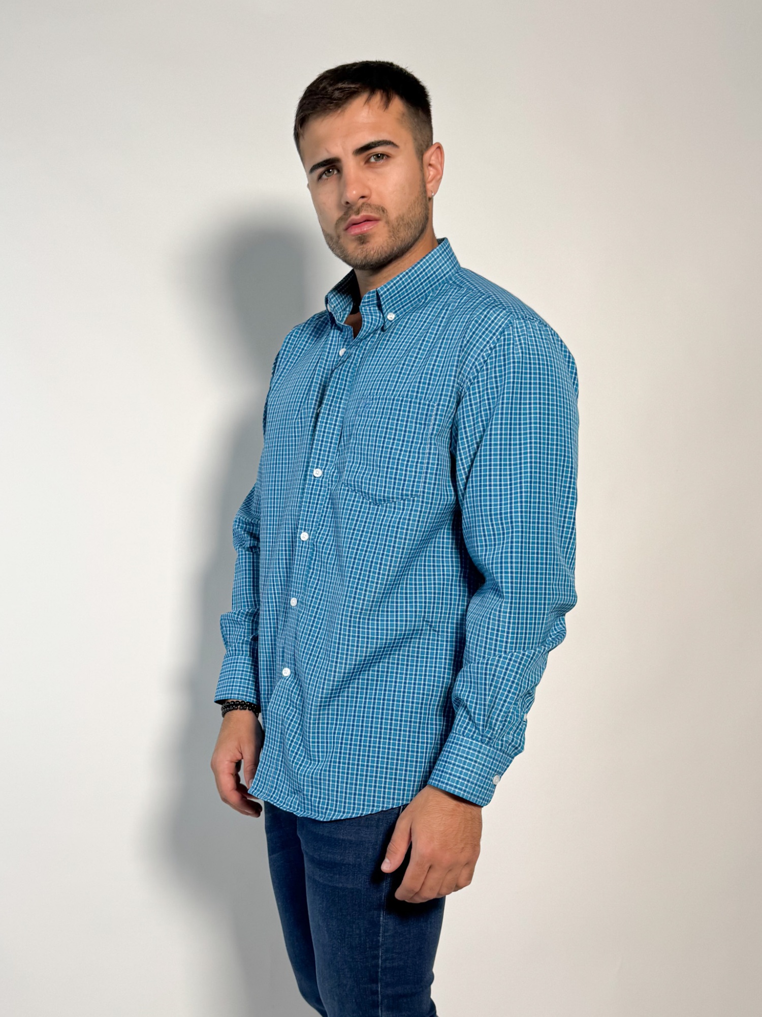 Camisa a cuadros Perseo