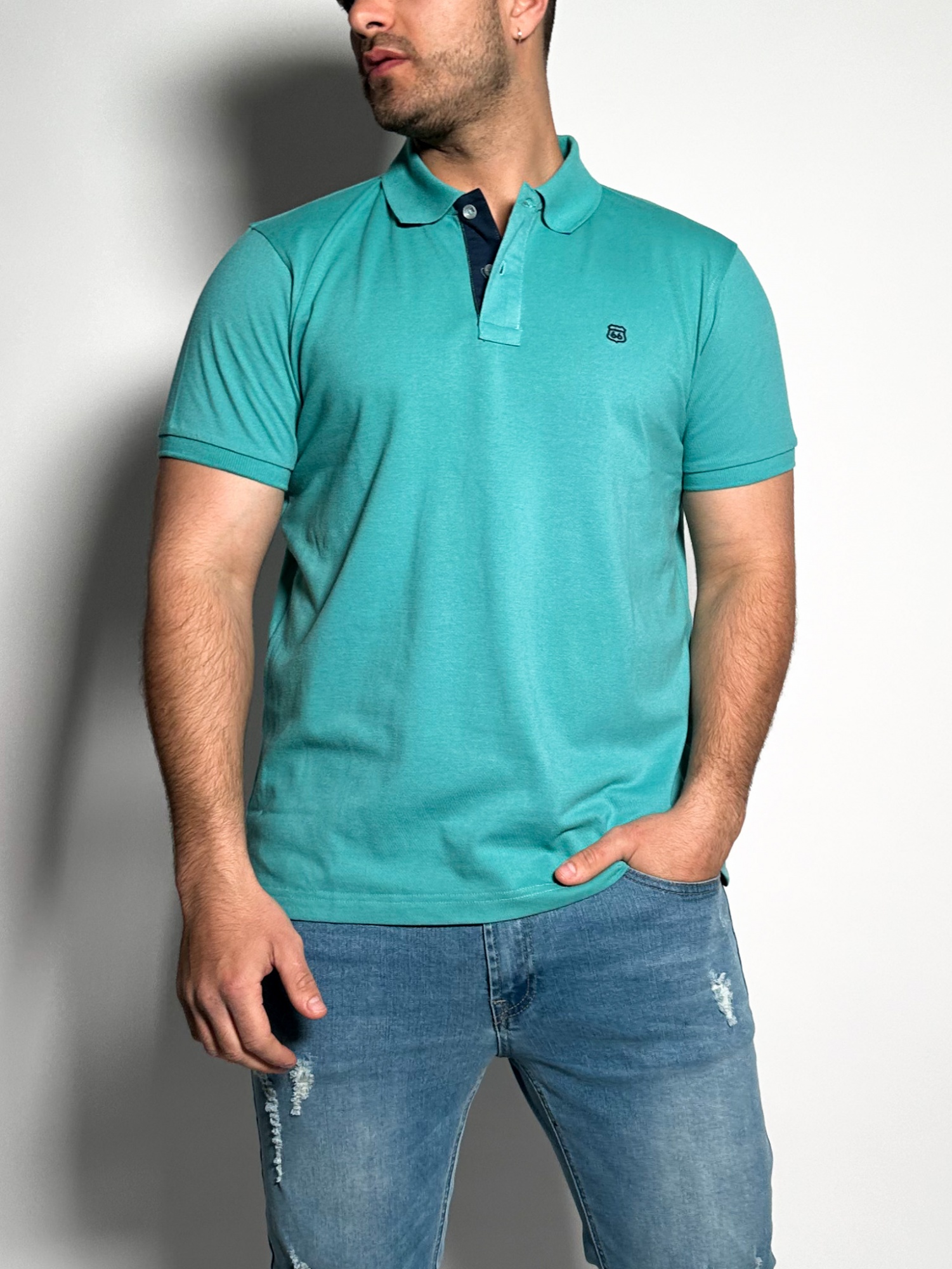 Remera polo pique lisa Lux