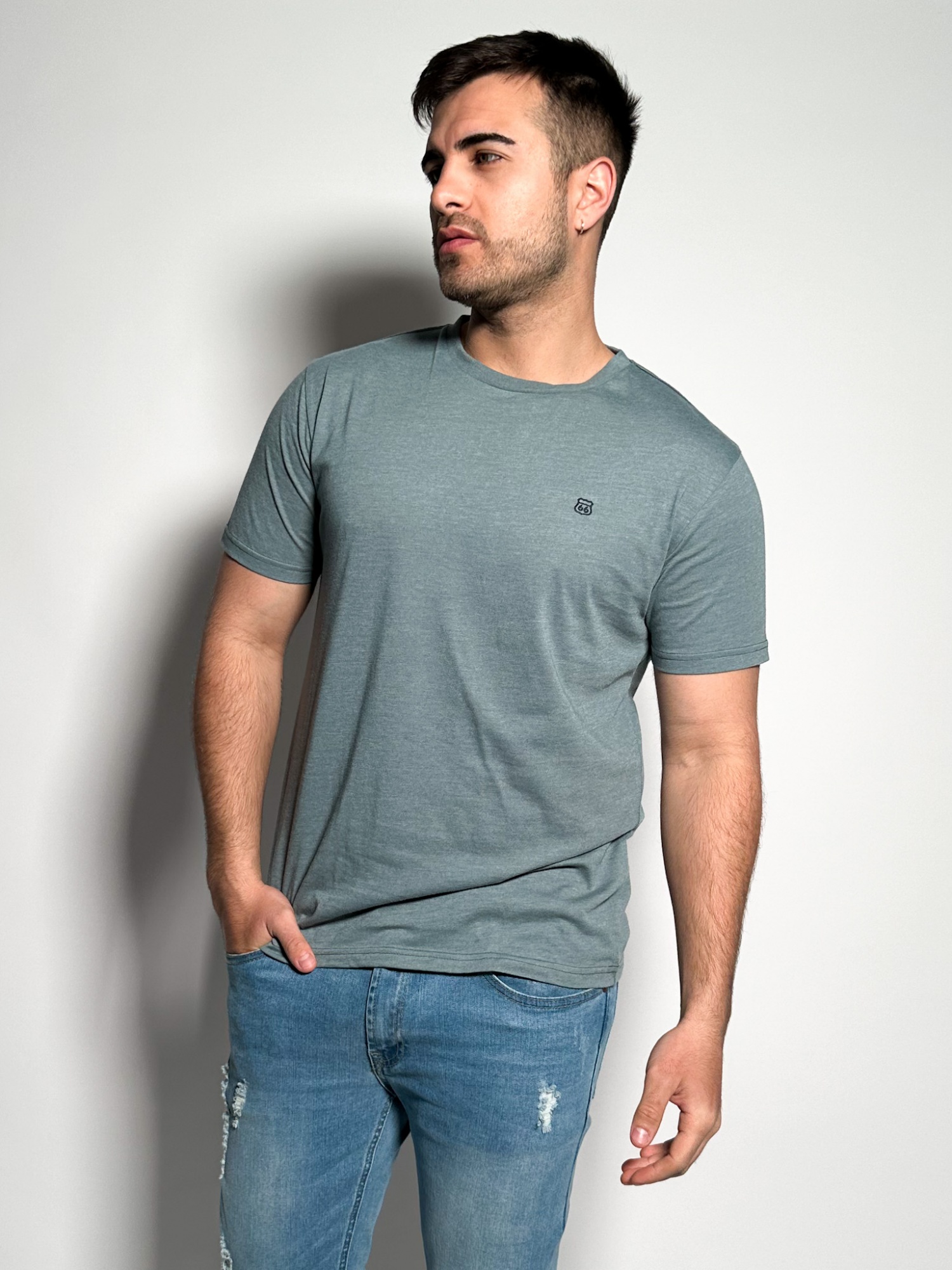 Remera lisa manga corta Timo