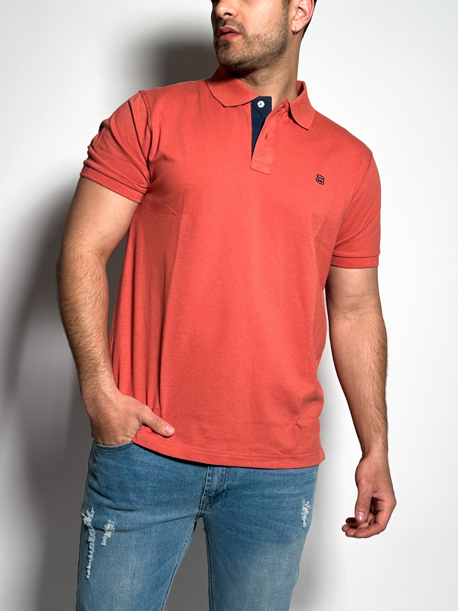 Remera polo pique lisa Lux