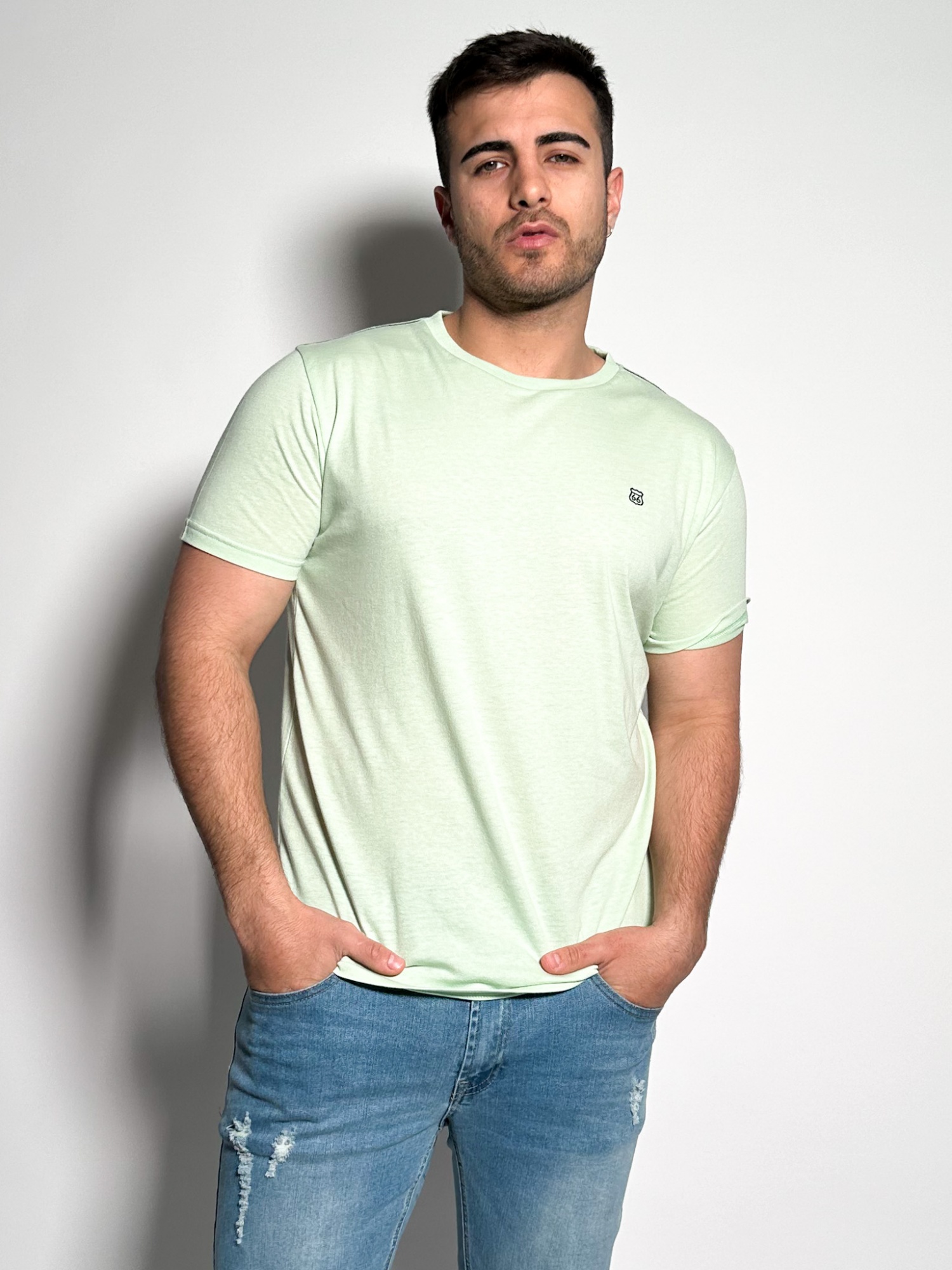 Remera lisa manga corta Timo