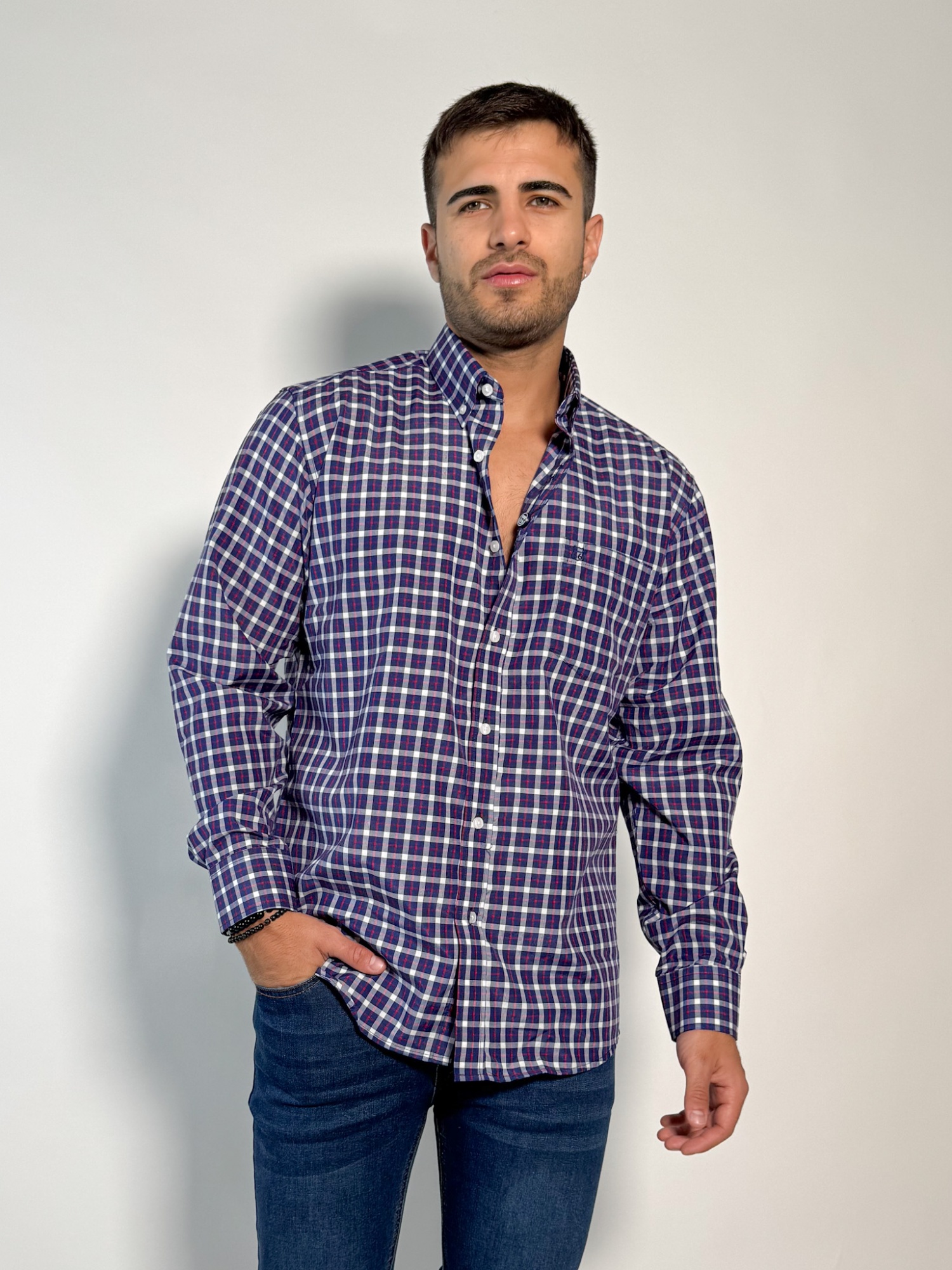 Camisa a cuadros Heracles