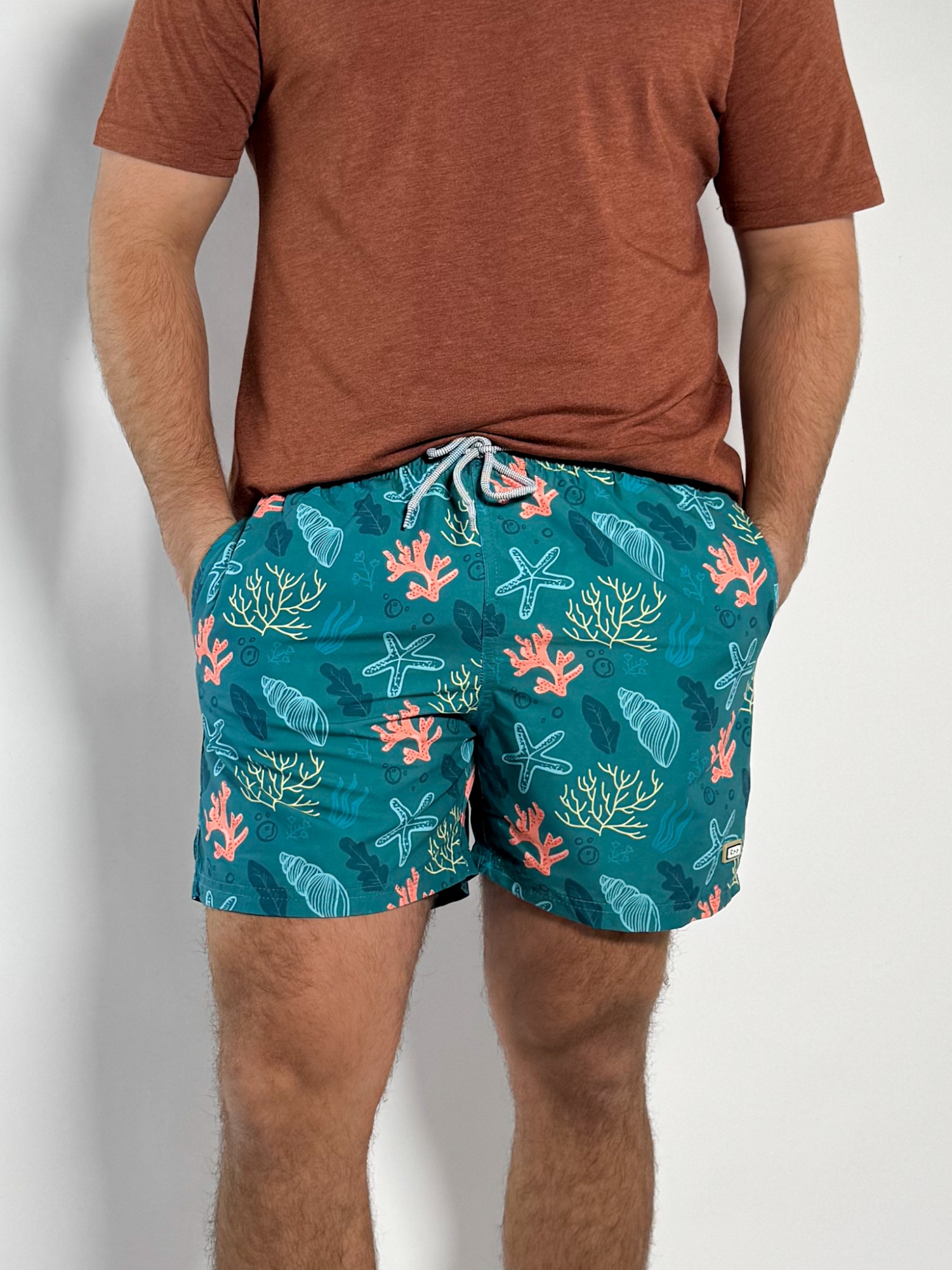 Short de baño estampado Serna