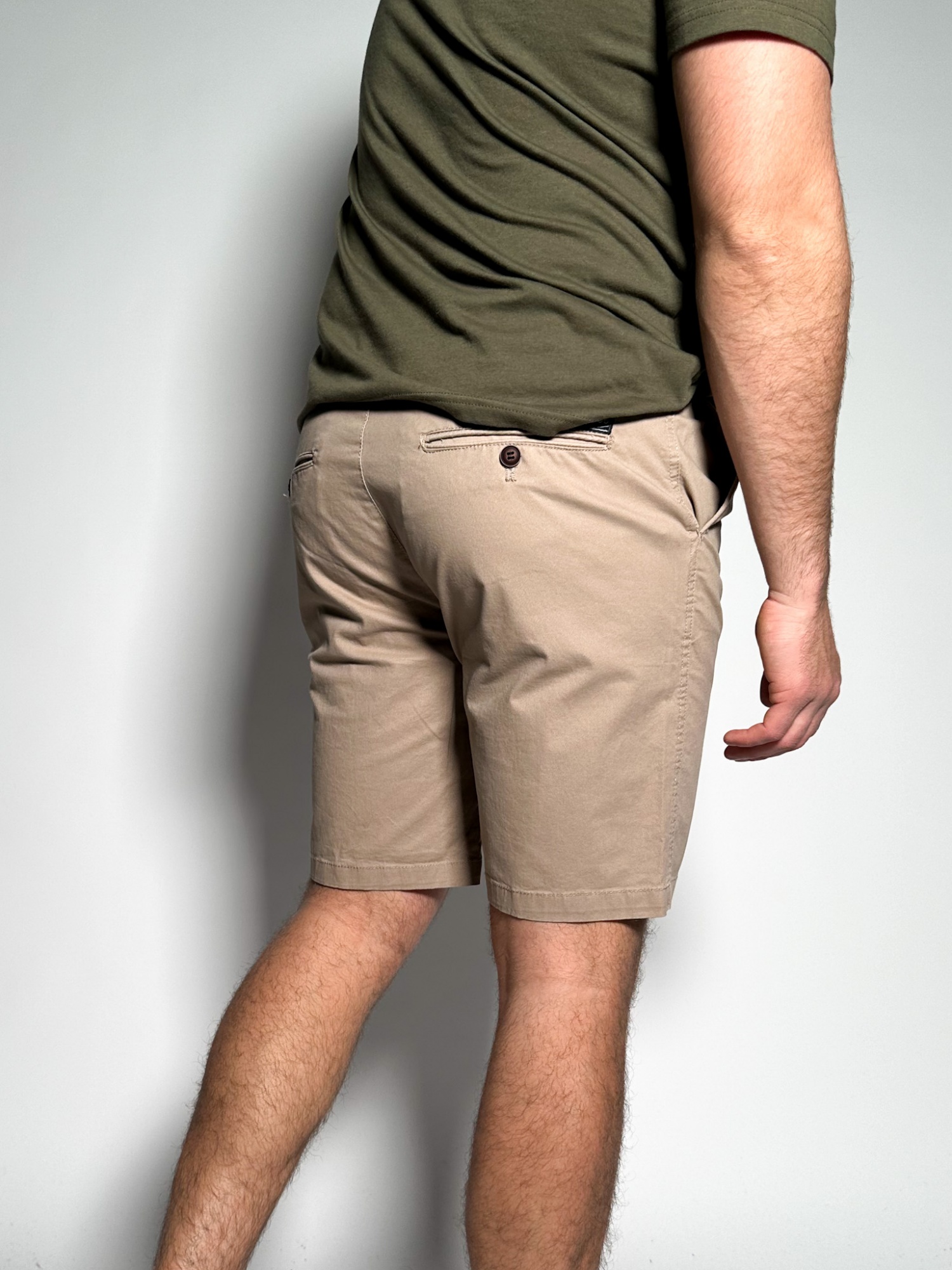 Bermuda corte vestir en gabardina Pekin