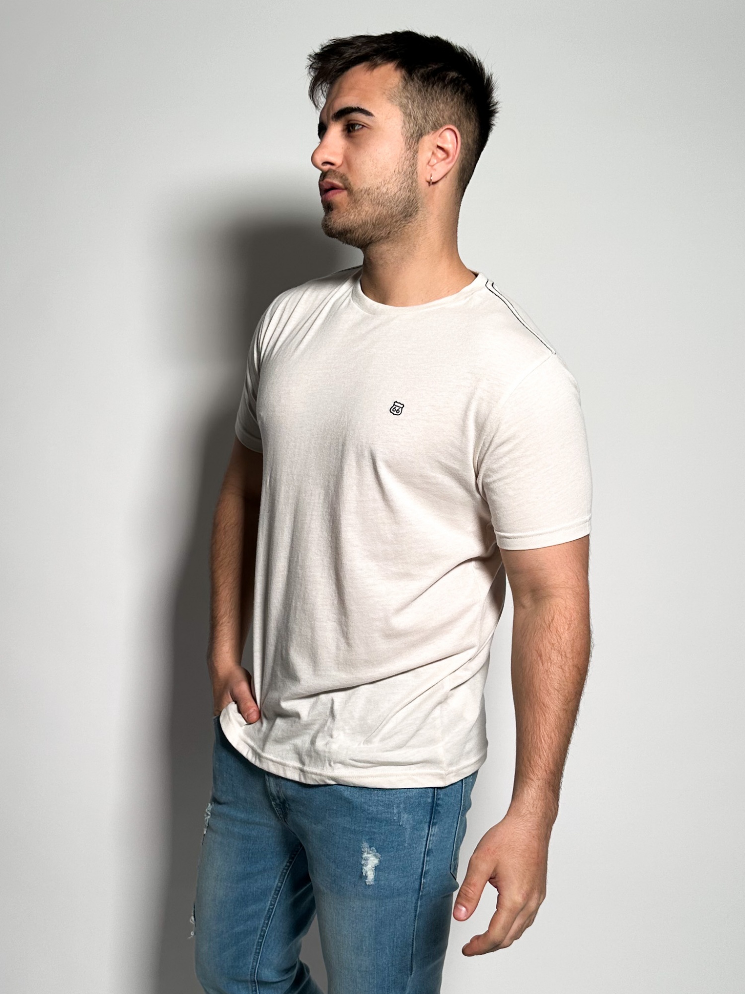 Remera lisa manga corta Timo